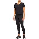 Noir - Asics - Racer Crop Short Sleeve T Shirt Womens - 3
