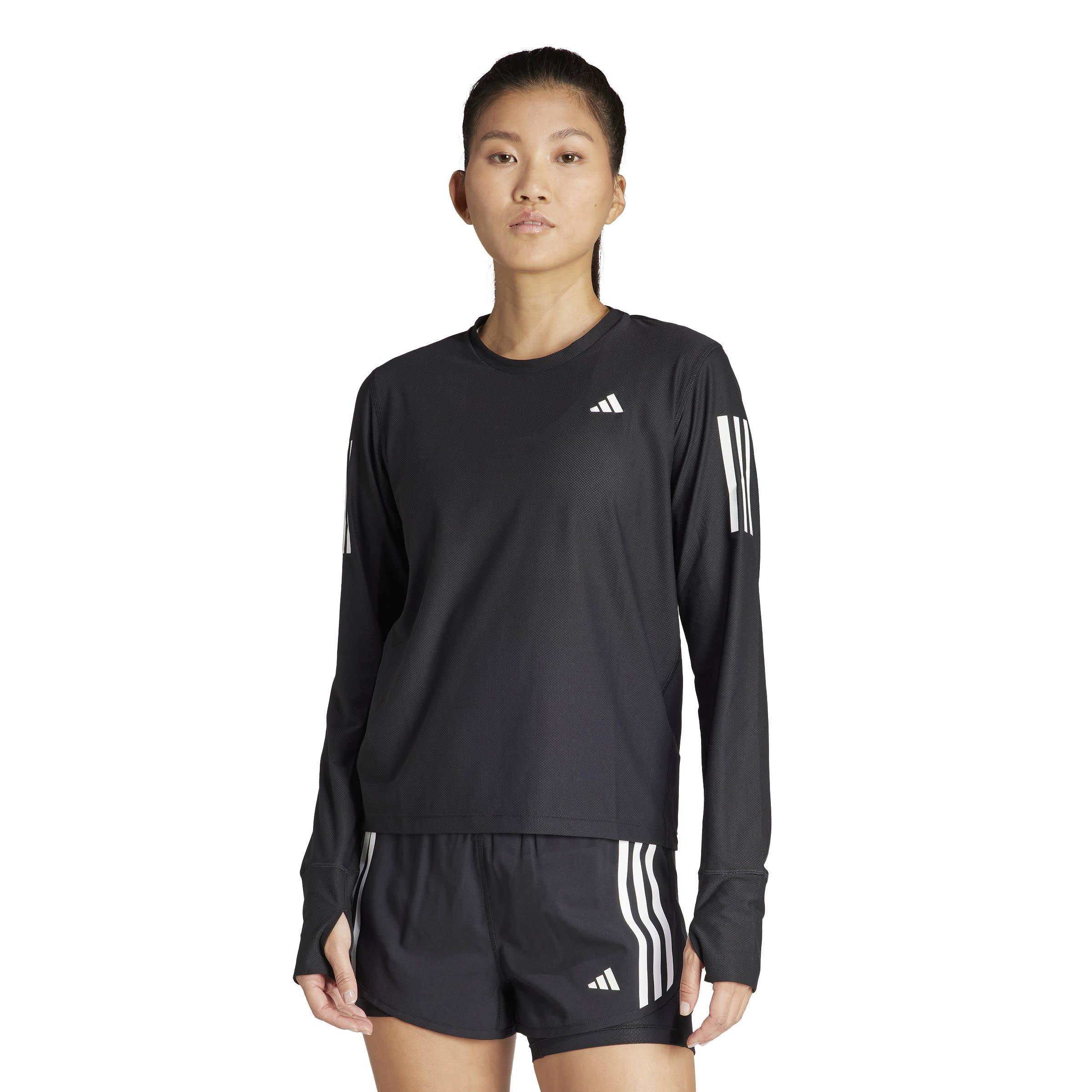 Black - adidas - Own The Run Womens Performance Long Sleeve T Shirt - 2