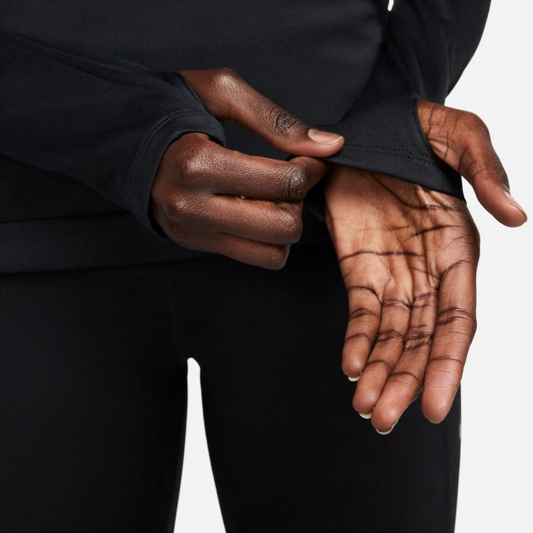Noir - Nike - Pacer Women's Long-Sleeve 1/2-Zip Running Top - 7
