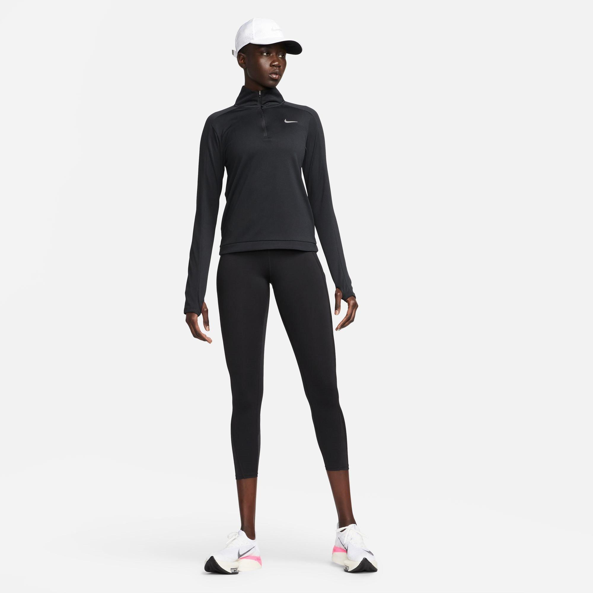 Nero - Nike - Pacer Women's Long-Sleeve 1/2-Zip Running Top - 8