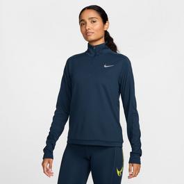 Nike Pacer Womens Long Sleeve 1 2 Zip Running Top