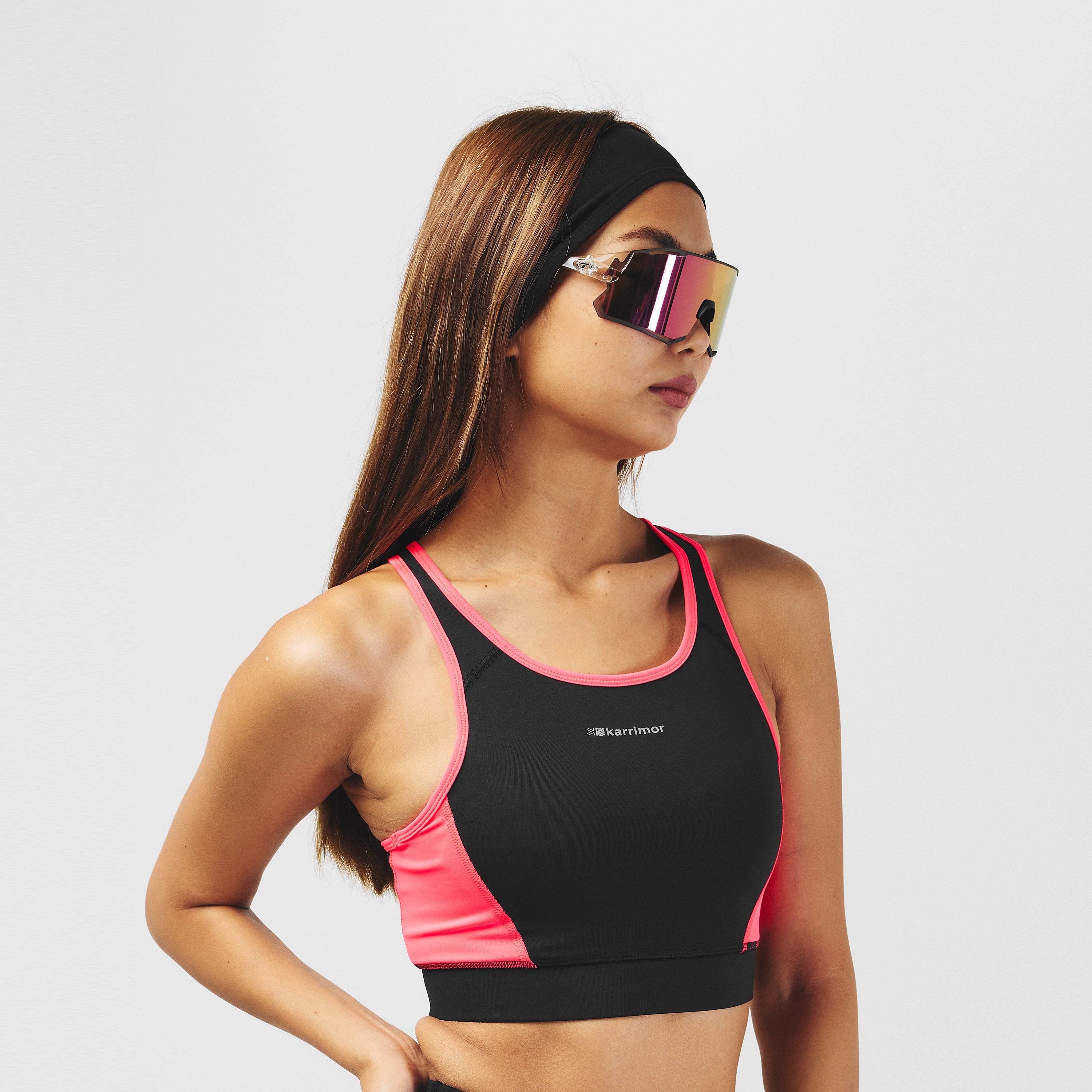 Preto/Rosa - Karrimor - Tempo Sports Bra - 6