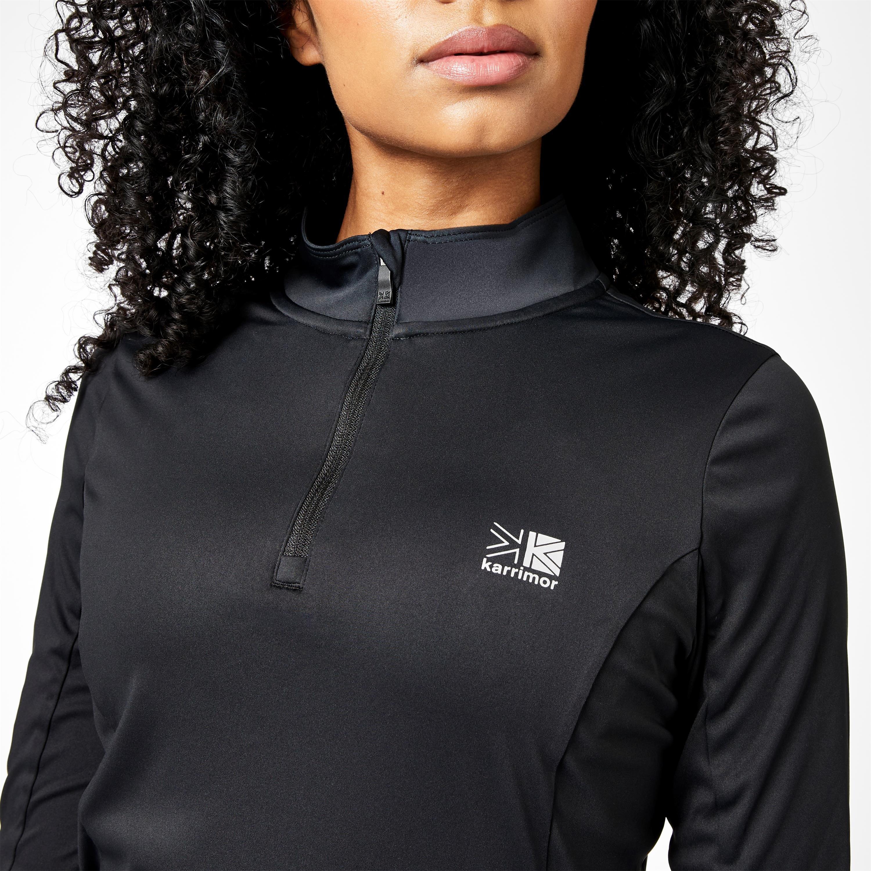Crna - Karrimor - Quarter Zip Long Sleeve Top - 3