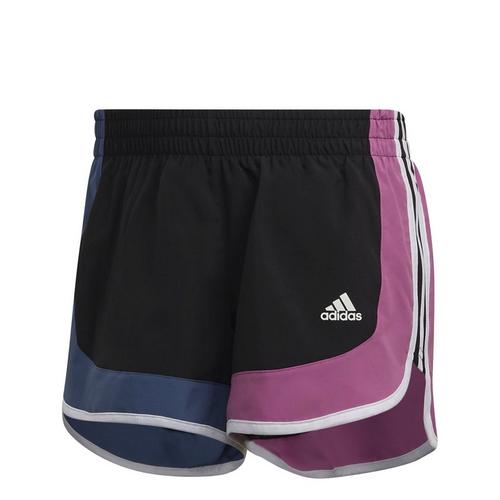 Black/Sepuli - adidas - Marathon 20 Colorblock Womens Running Shorts - 1
