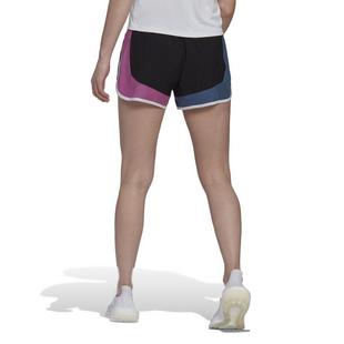 Black/Sepuli - adidas - Marathon 20 Colorblock Womens Running Shorts - 3