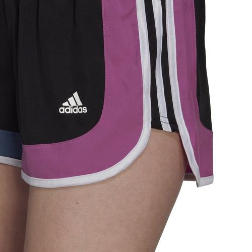 Black/Sepuli - adidas - Marathon 20 Colorblock Womens Running Shorts - 5