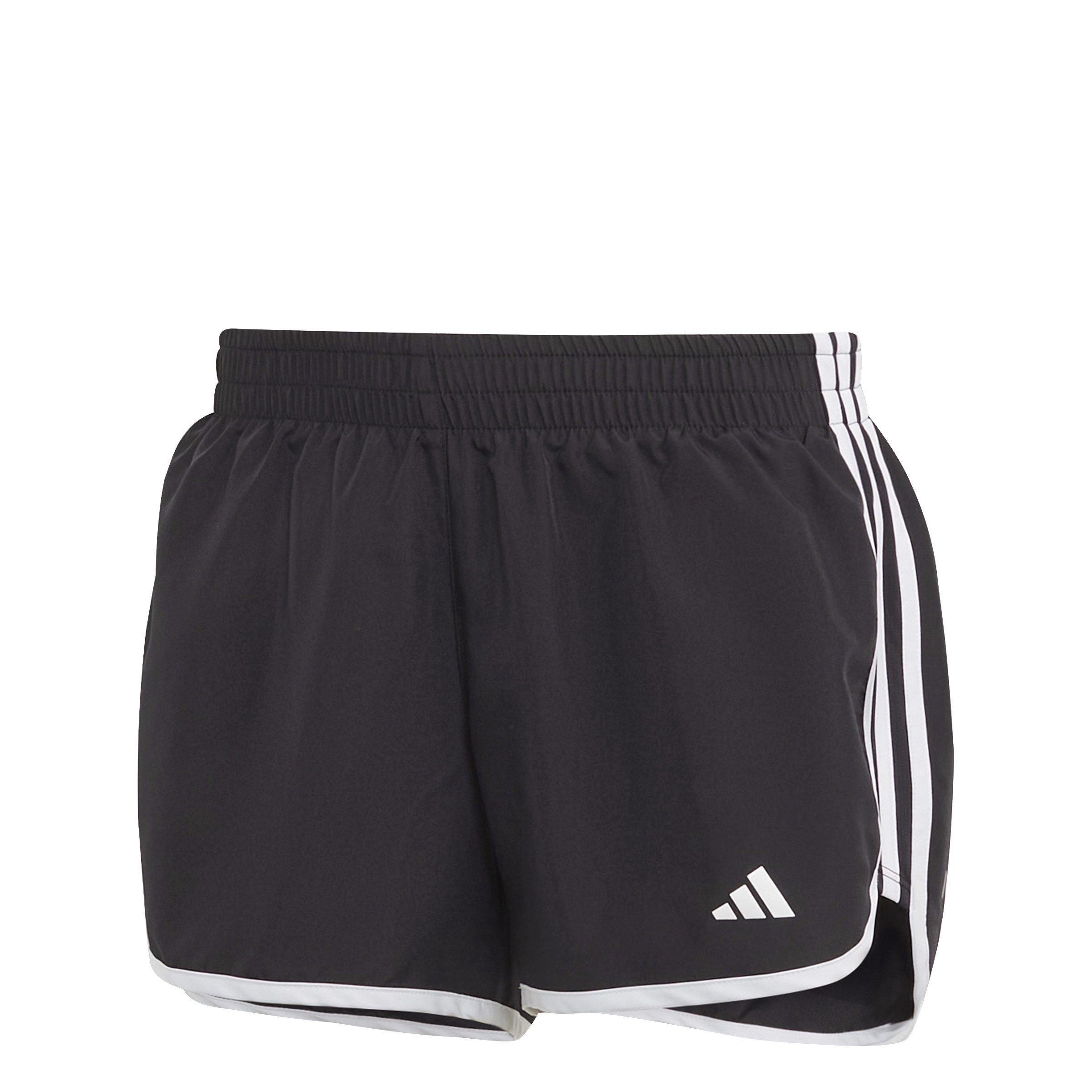 Black/White - adidas - Marathon 20 Womens Performance Shorts - 1