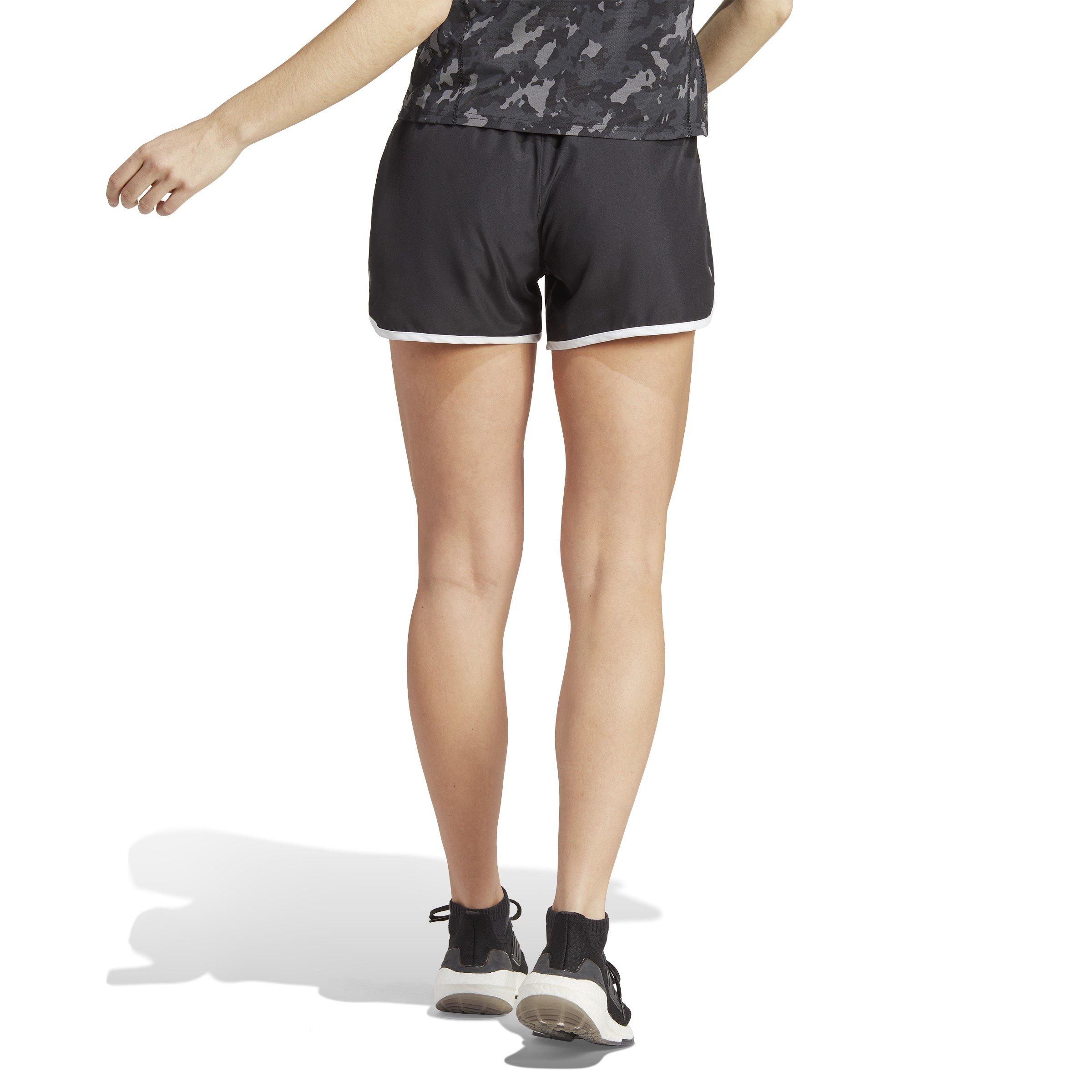 Black/White - adidas - Marathon 20 Womens Performance Shorts - 3