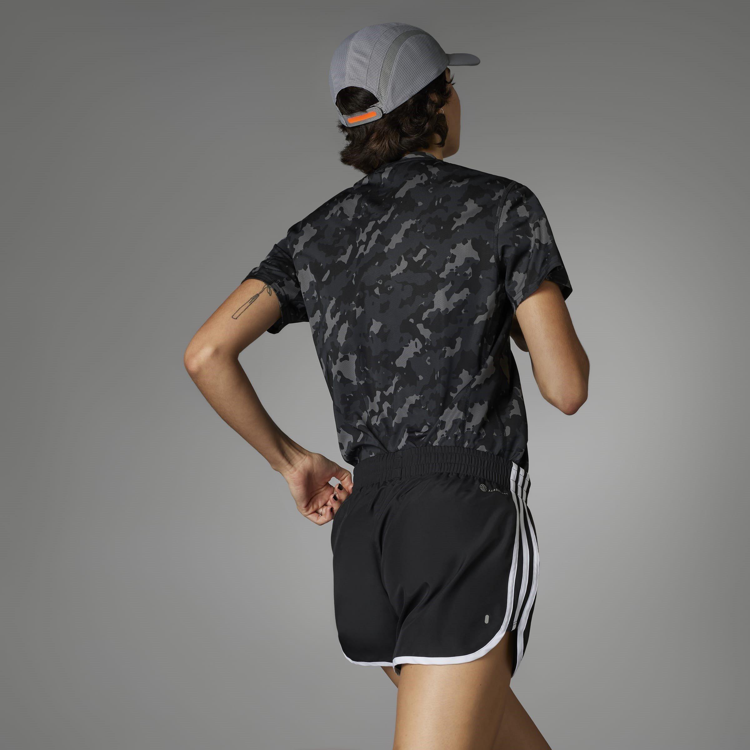 Black/White - adidas - Marathon 20 Womens Performance Shorts - 9