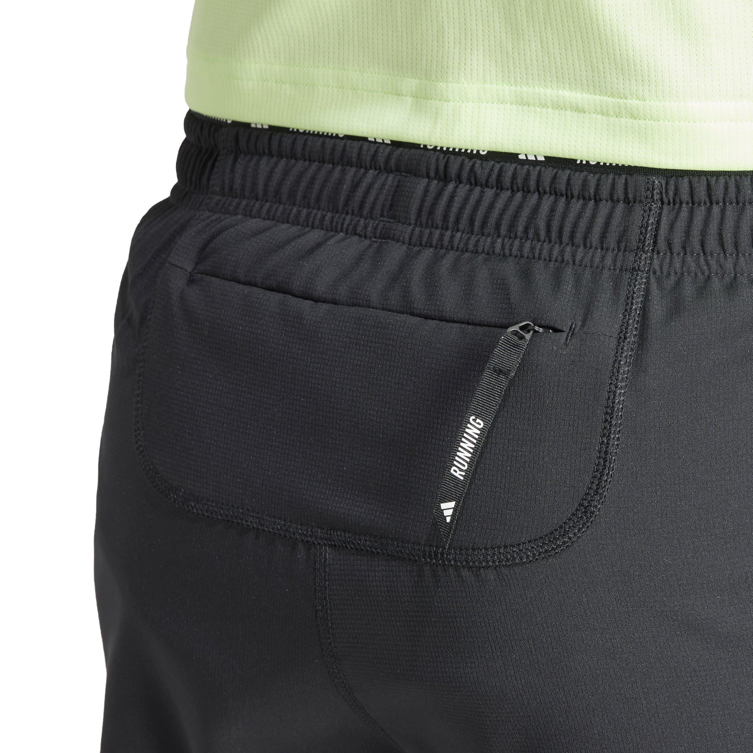 Black - adidas - adidas Own The Run 3-Stripes Womens Performance Shorts - 6