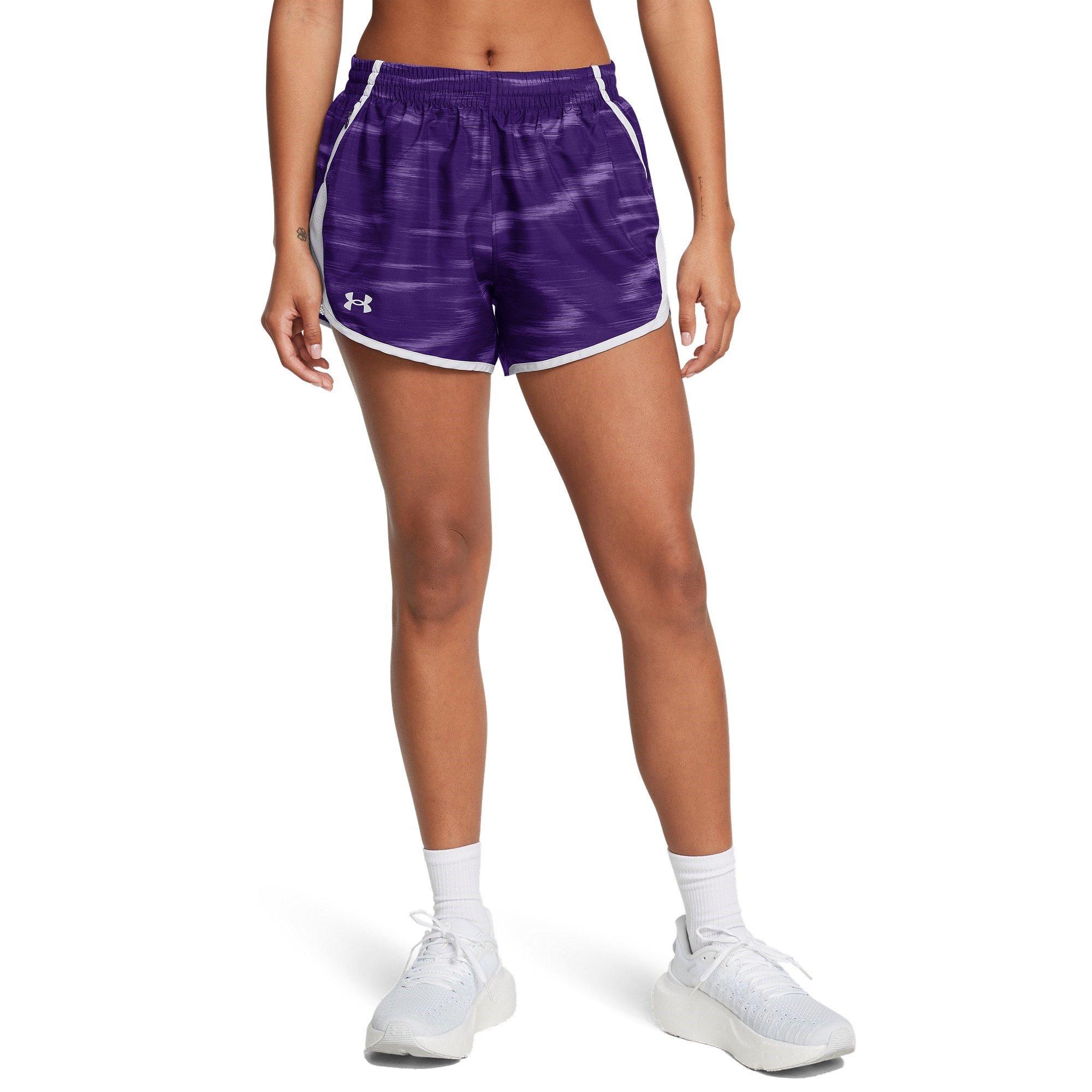 Purp/Reflective - Under Armour - Fly-By Elite 3-Inch Shorts Womens - 2