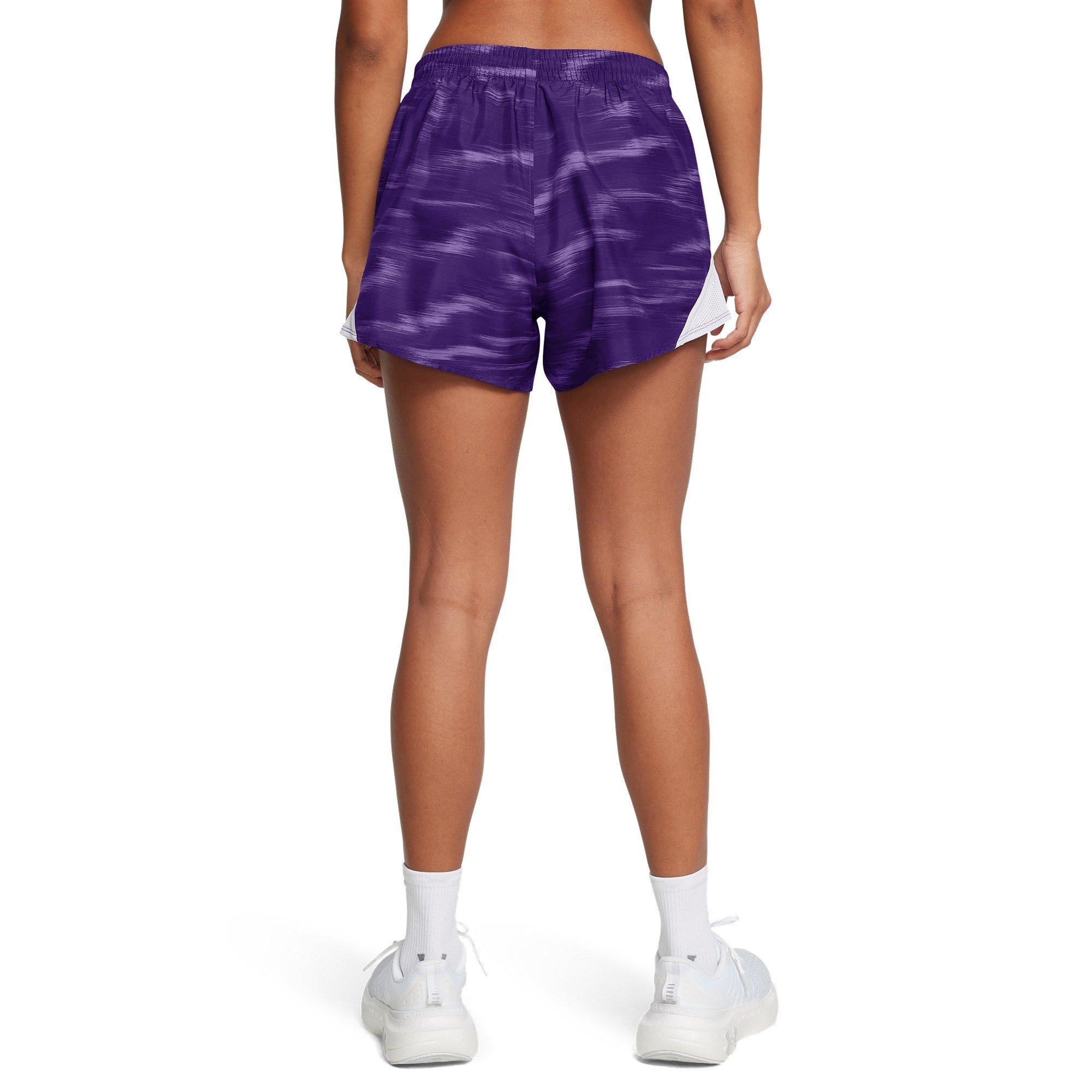 Purp/Reflective - Under Armour - Fly-By Elite 3-Inch Shorts Womens - 3