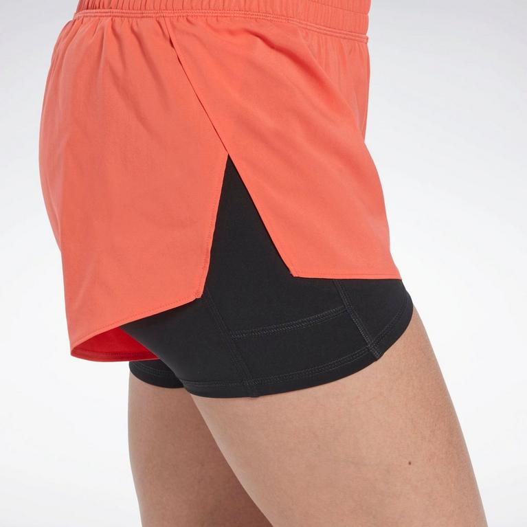 Reebok, Running Two In One Womens Shorts, Performance Shorts