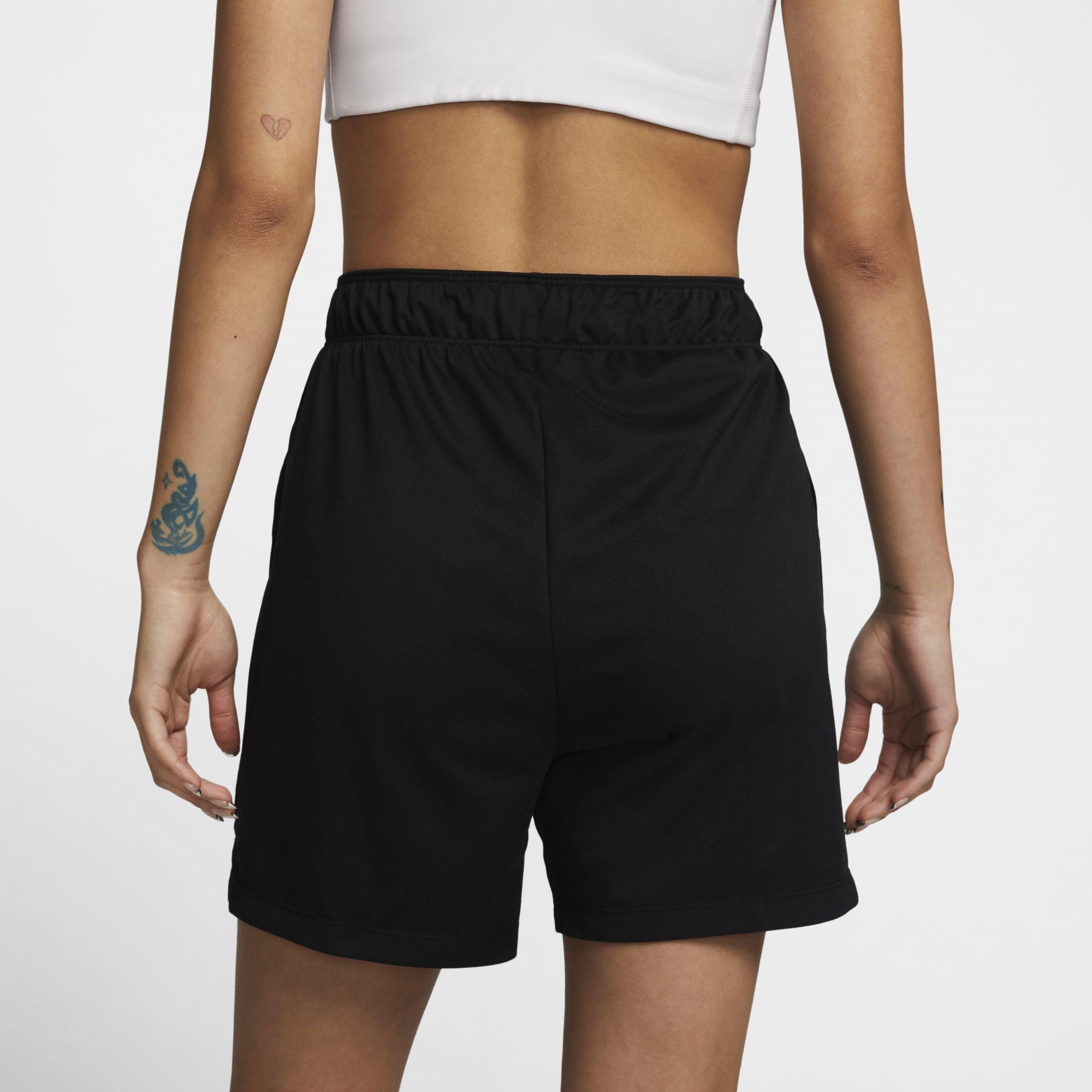 Blk/Wht/R.Silv - Nike - Nike Dri FIT Attack Womens Mid Rise Shorts - 2