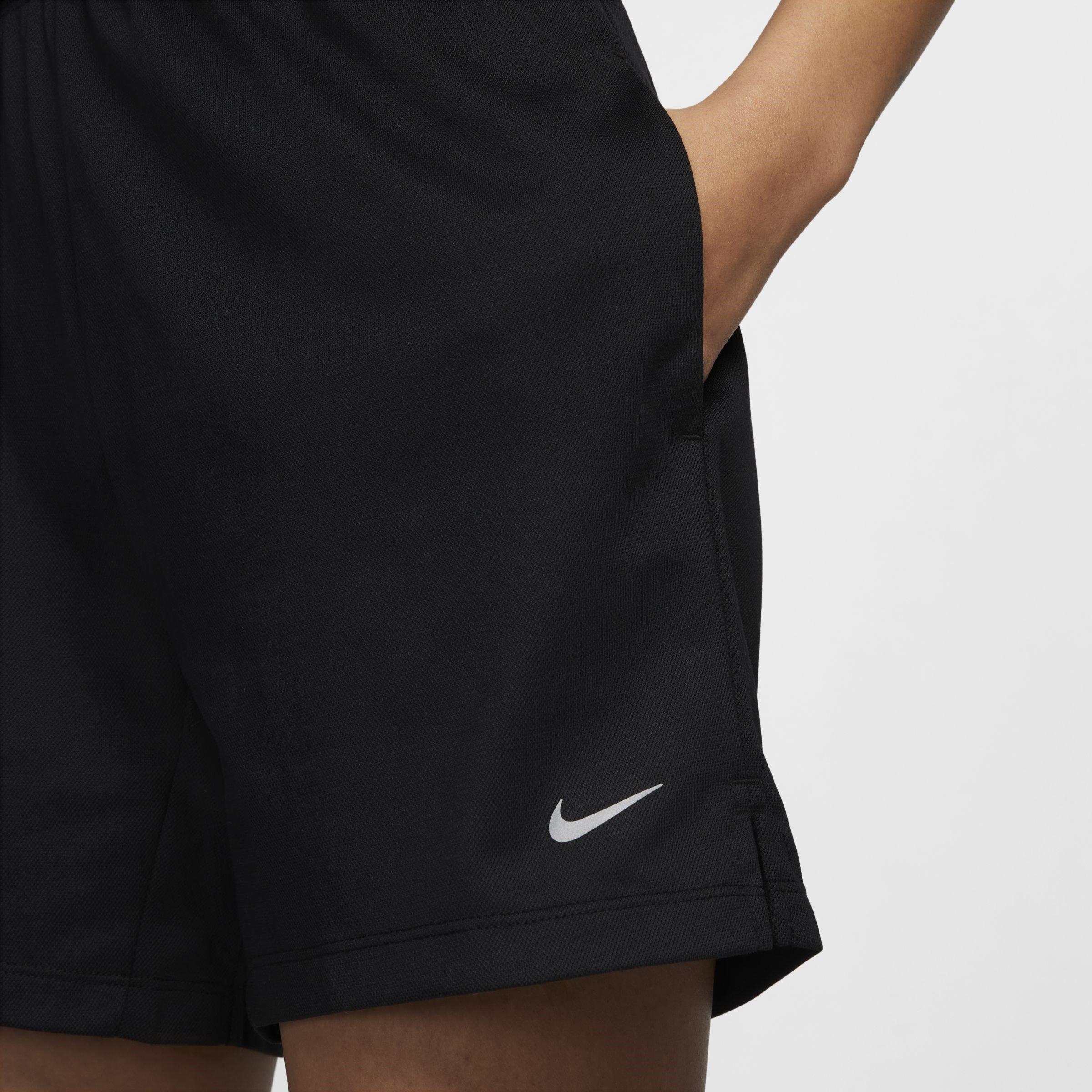 Blk/Wht/R.Silv - Nike - Nike Dri FIT Attack Womens Mid Rise Shorts - 4