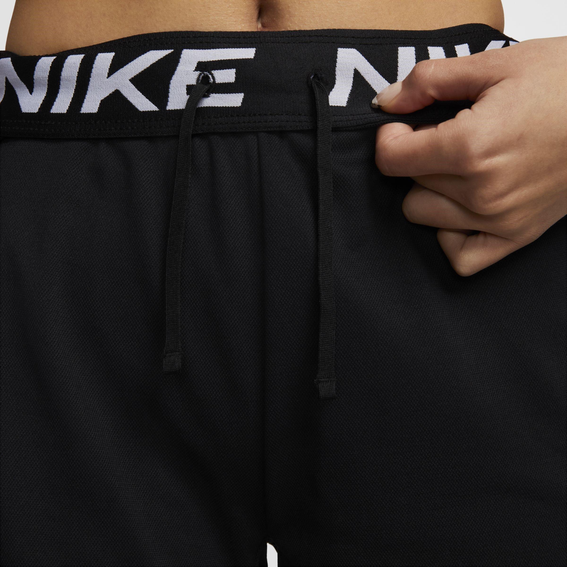 Blk/Wht/R.Silv - Nike - Nike Dri FIT Attack Womens Mid Rise Shorts - 5