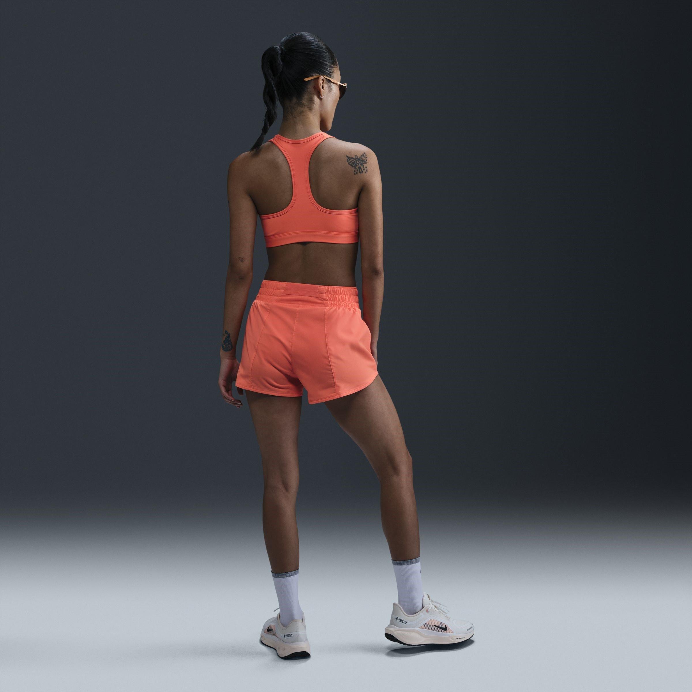 Mango/Fuchsia - Nike - One Womens Dri FIT Mid Rise Graphic Performance Shorts - 5