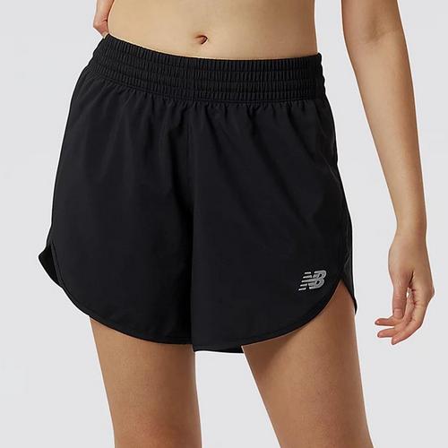 Black - New Balance - Accelerate 5 Inch Womens Performance Shorts - 1