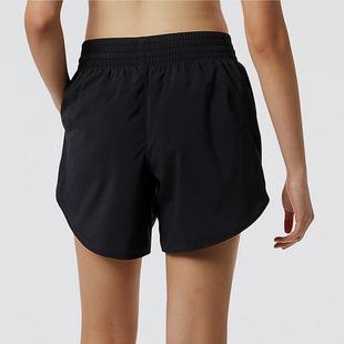 Black - New Balance - Accelerate 5 Inch Womens Performance Shorts - 2