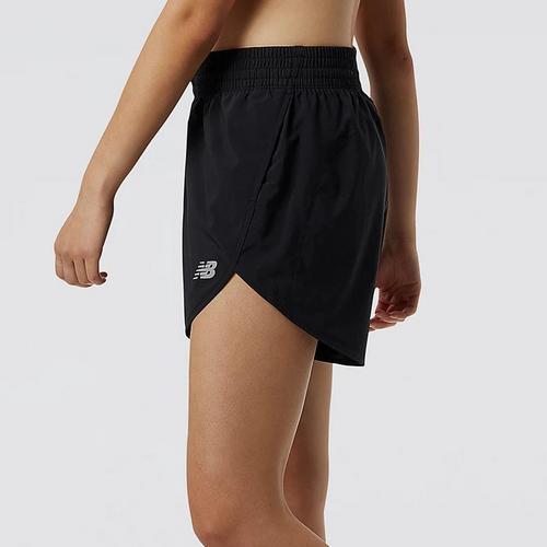 Black - New Balance - Accelerate 5 Inch Womens Performance Shorts - 3