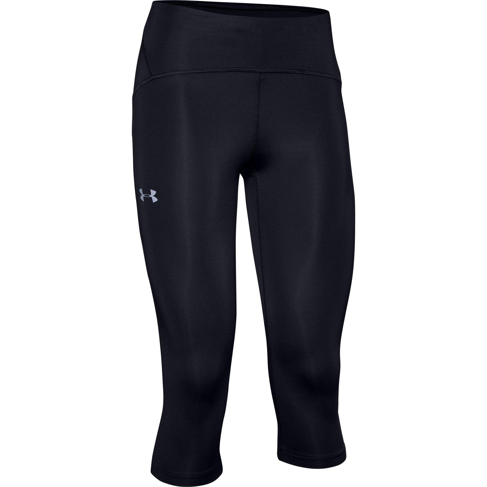 Black - Under Armour - Fly Fast Speed Capri Leggings Ladies - 1