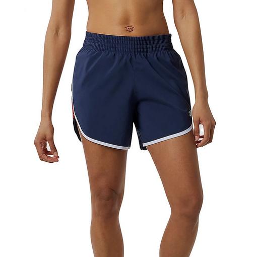 New Balance Printed Accelerate 5 Inch Womens Shorts