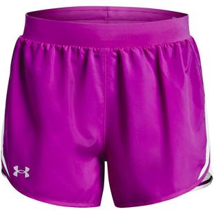 Strobe/White - Under Armour - Fly By 2.0 Womens Performance Shorts - 1