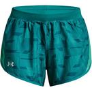 Vert - Under armour 1327793-002 - Under Fly By Shorts Ladies - 1
