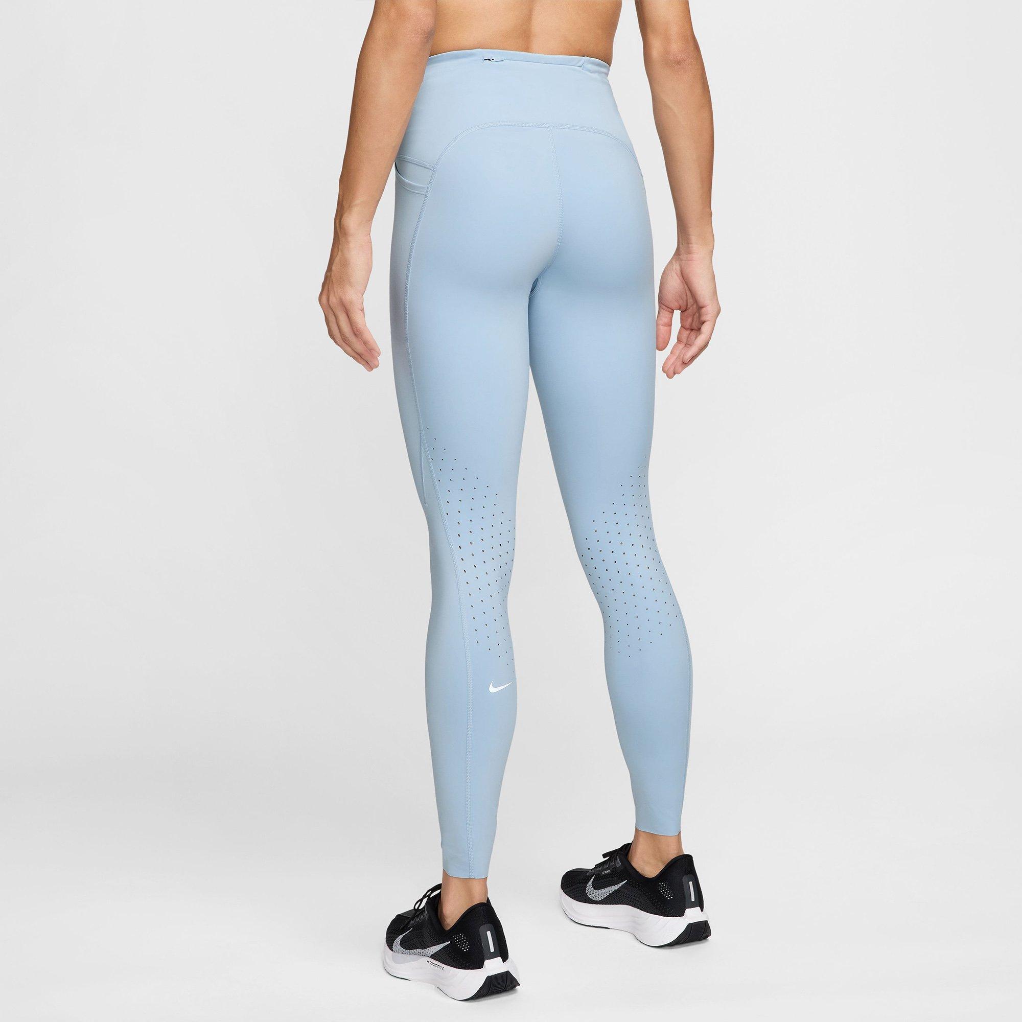 Light Blue - Nike - Swift Womens High-Waisted 7/8 Running Leggings - 2