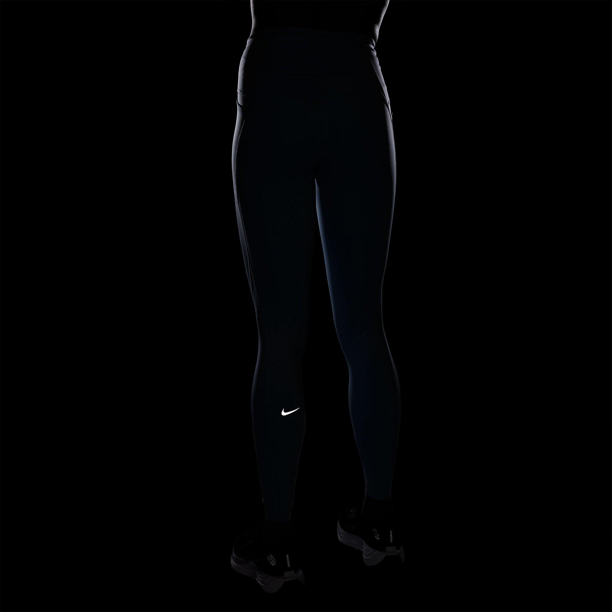 Light Blue - Nike - Swift Womens High-Waisted 7/8 Running Leggings - 3