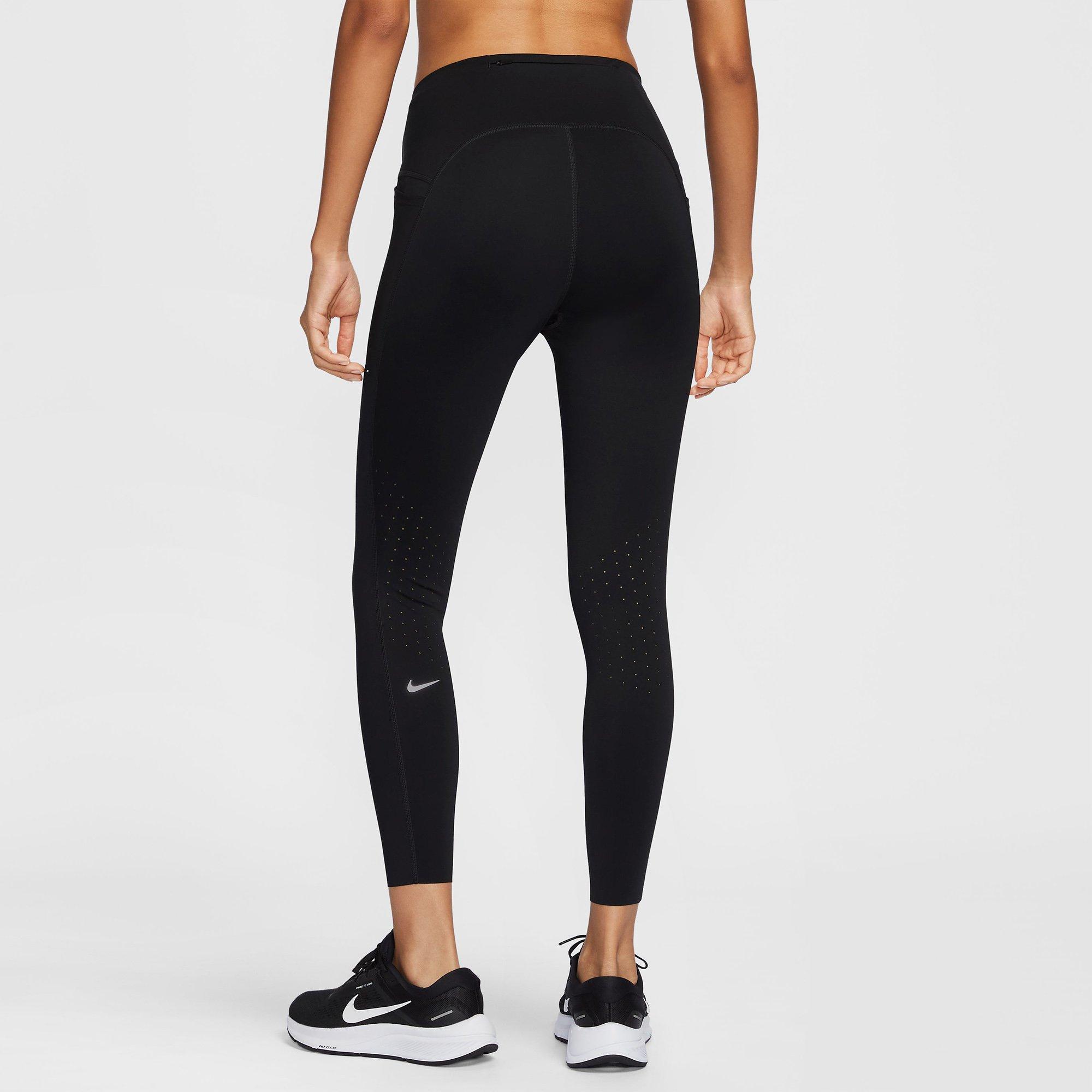 Black/Ref.Silv - Nike - Swift Womens High-Waisted 7/8 Running Leggings - 2