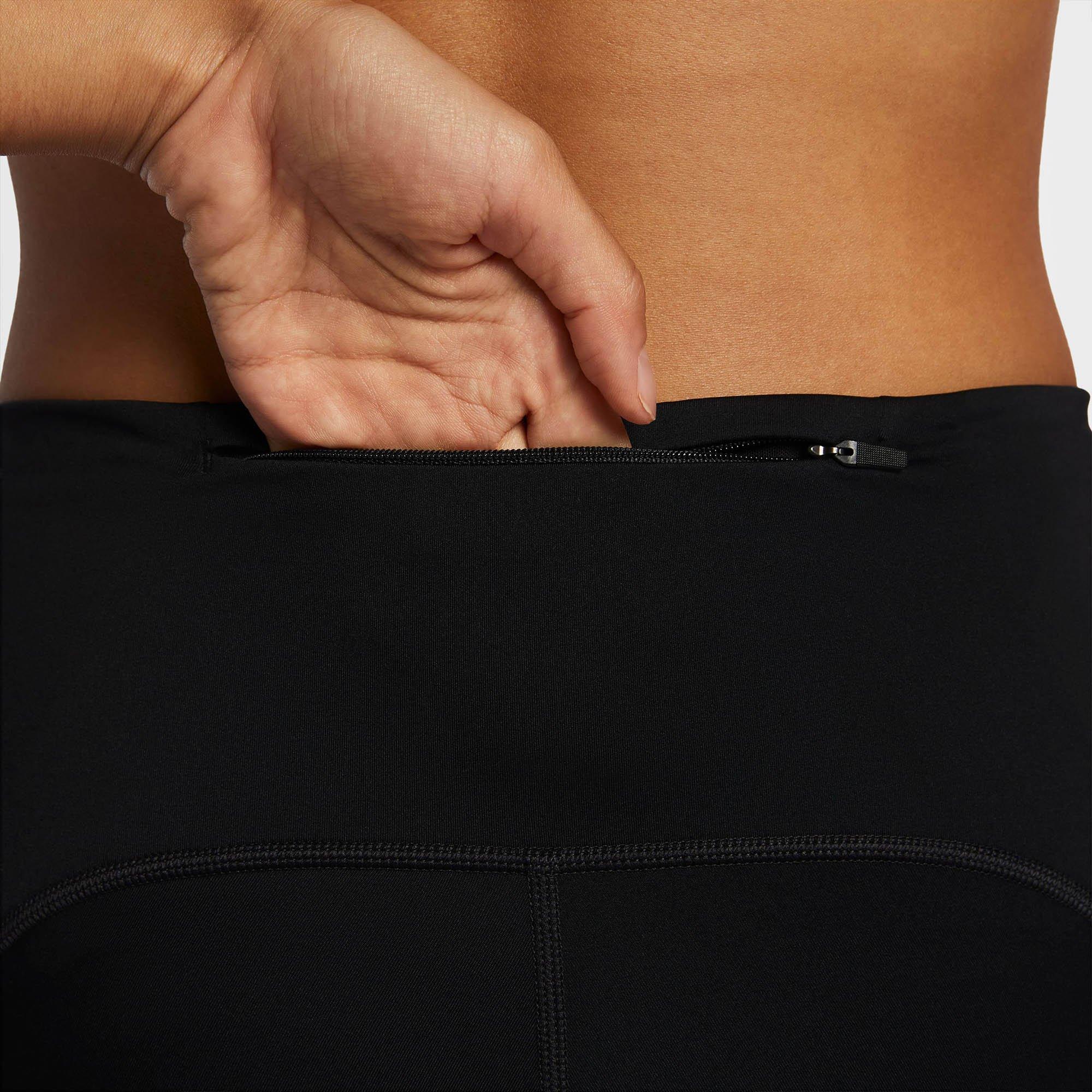 Black/Ref.Silv - Nike - Swift Womens High-Waisted 7/8 Running Leggings - 6