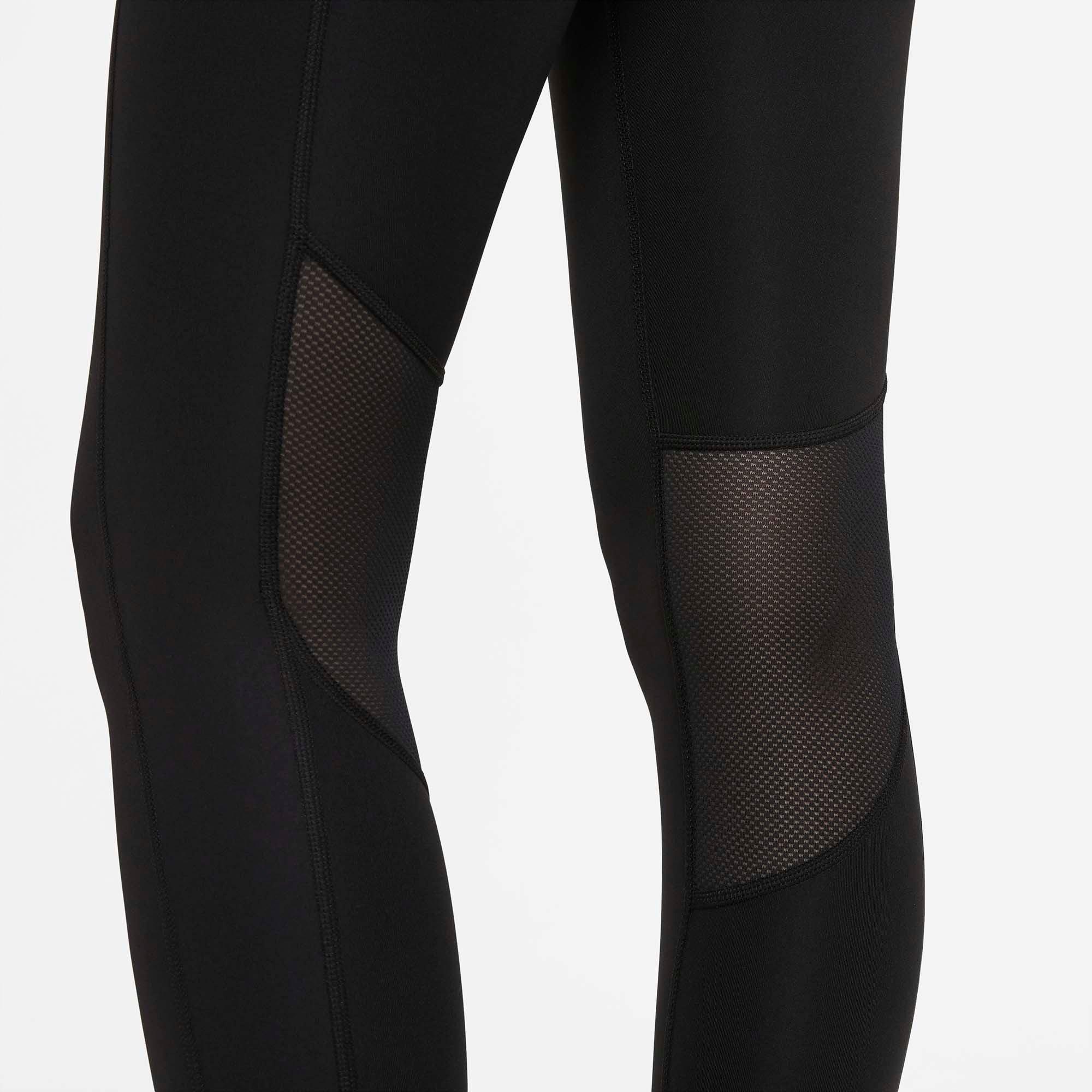 Blk/Ref.Silver - Nike - Epic Fast Womens Mid Rise Performance Leggings - 8