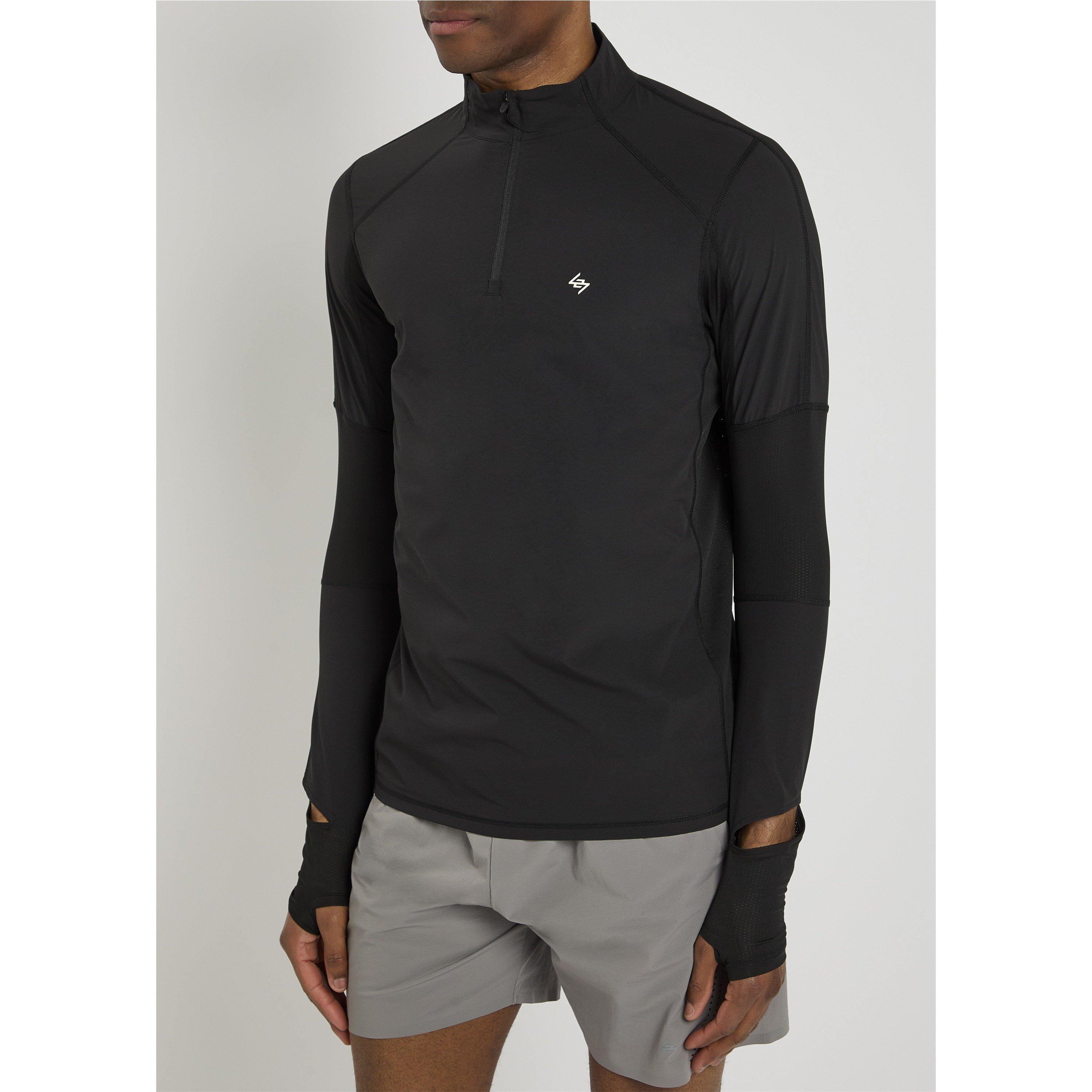 BLACK - Represent 247 - Men's 247 Quarter-Zip Running Jacket - 2