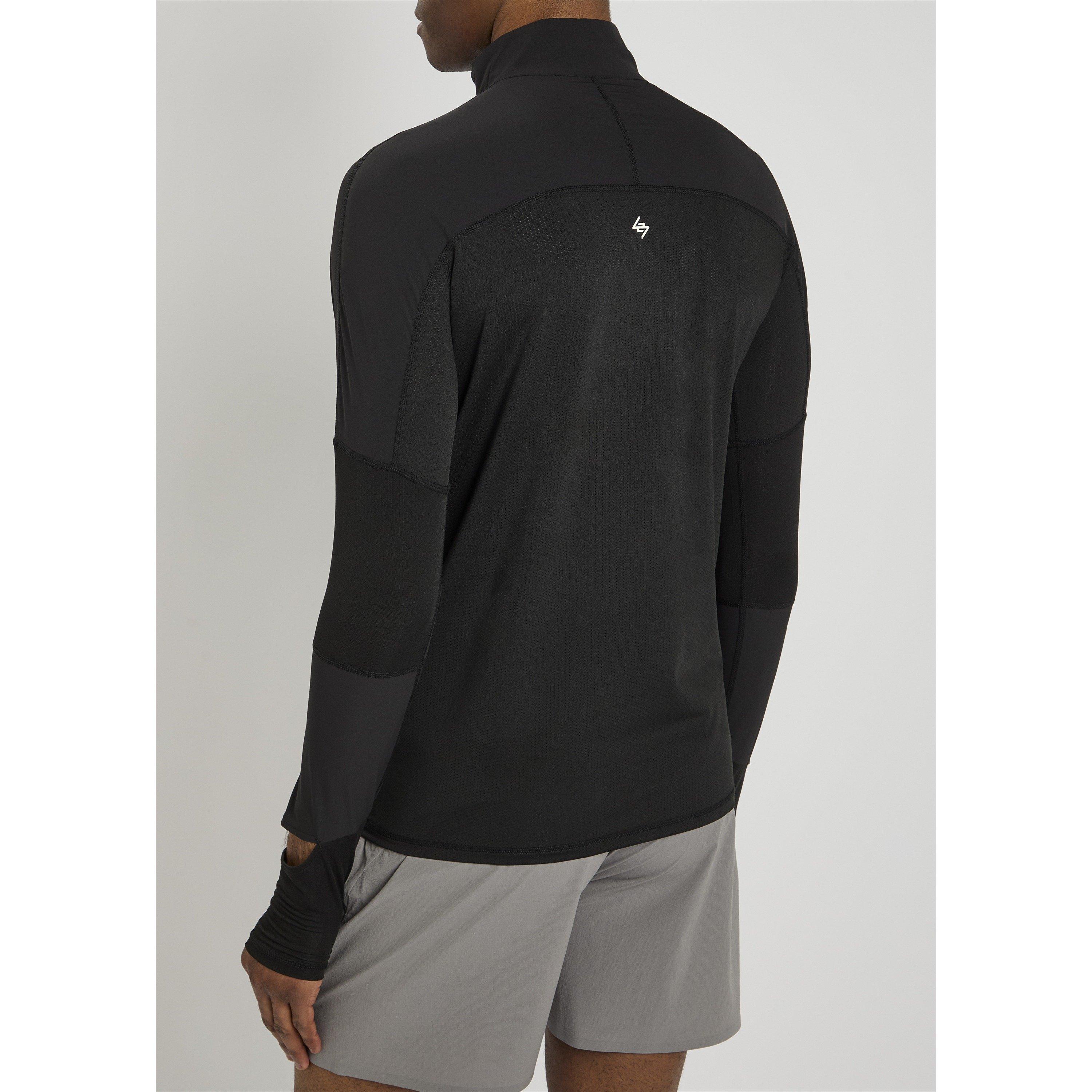 BLACK - Represent 247 - Men's 247 Quarter-Zip Running Jacket - 3