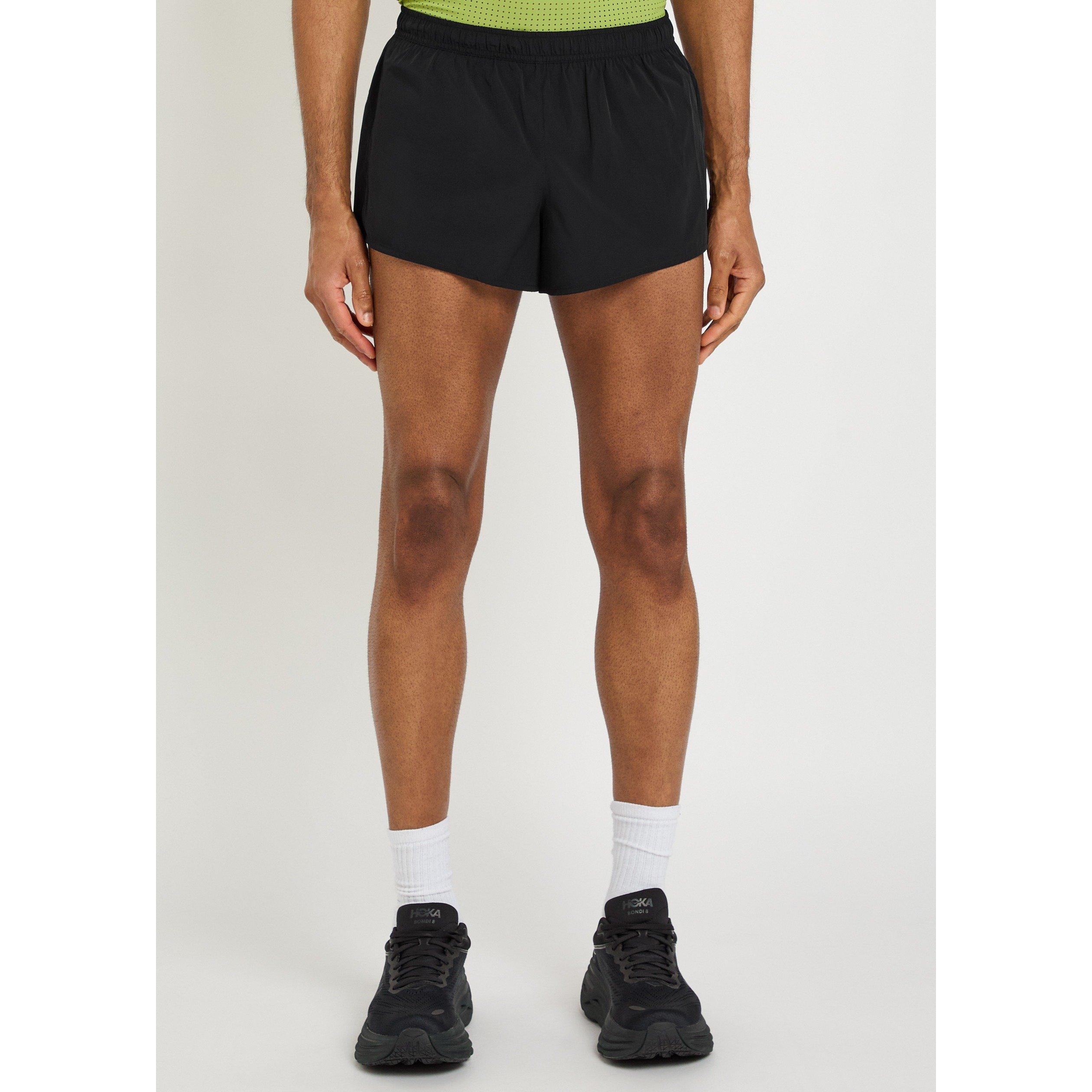 BLACK - Literary Sport - Morrison Run Split Shorts with - 2
