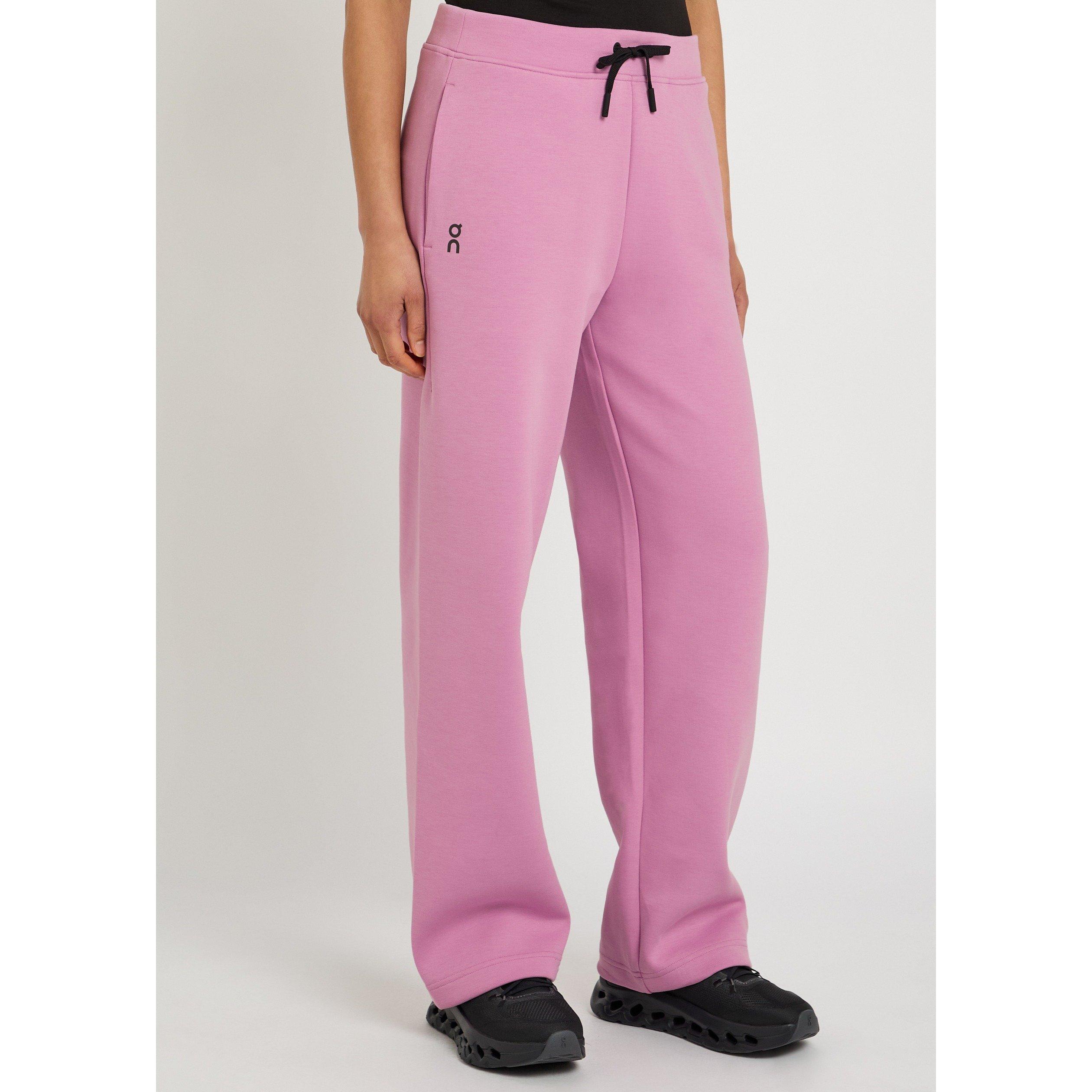 LIGHT PURPLE - On - Women's Focus Tech Cotton Mid-Rise Performance Tracksuit Bottoms - 2