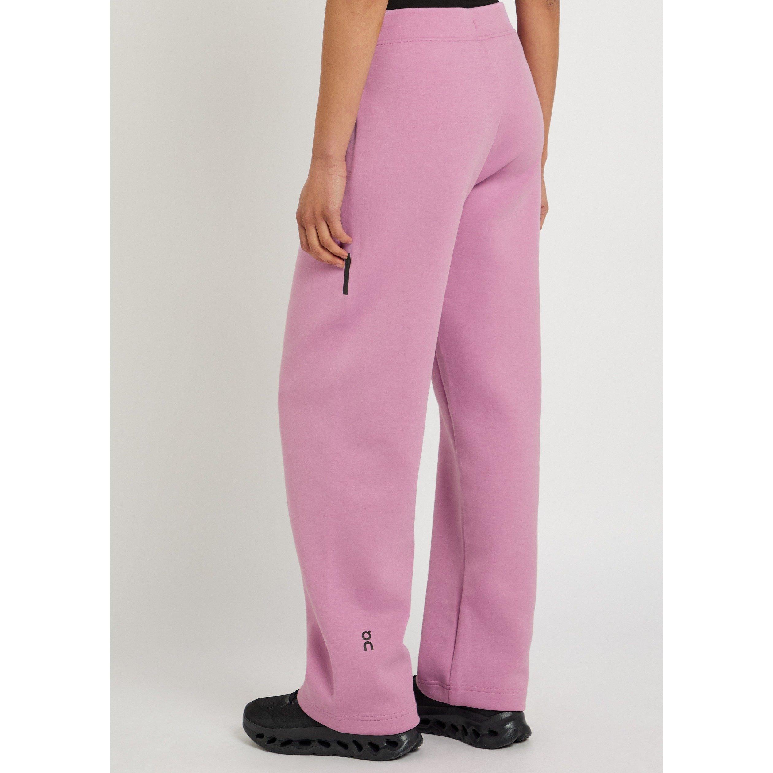 LIGHT PURPLE - On - Women's Focus Tech Cotton Mid-Rise Performance Tracksuit Bottoms - 3