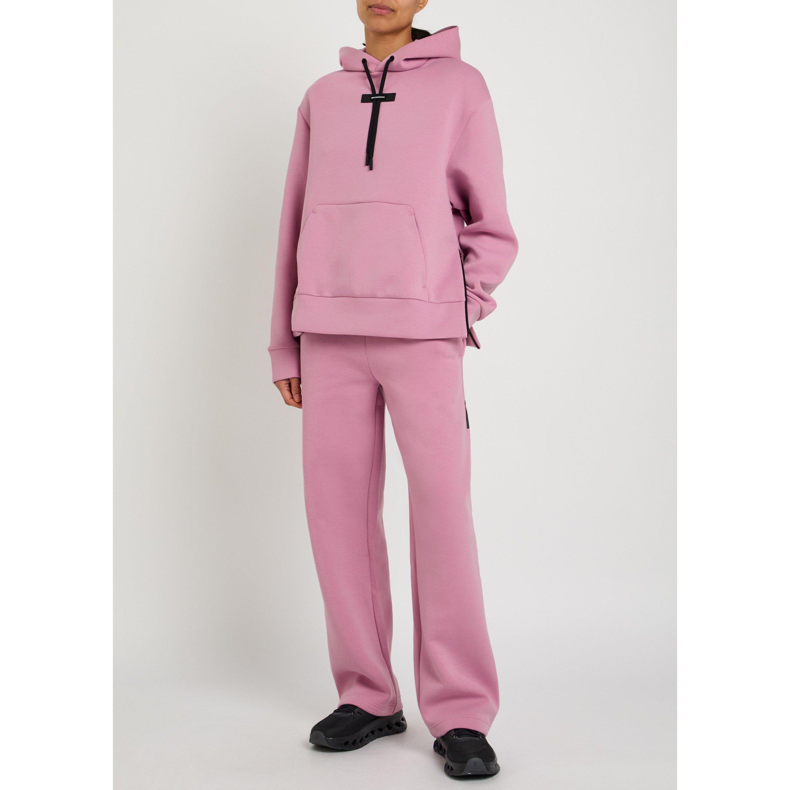 LIGHT PURPLE - On - Women's Focus Tech Cotton Mid-Rise Performance Tracksuit Bottoms - 5