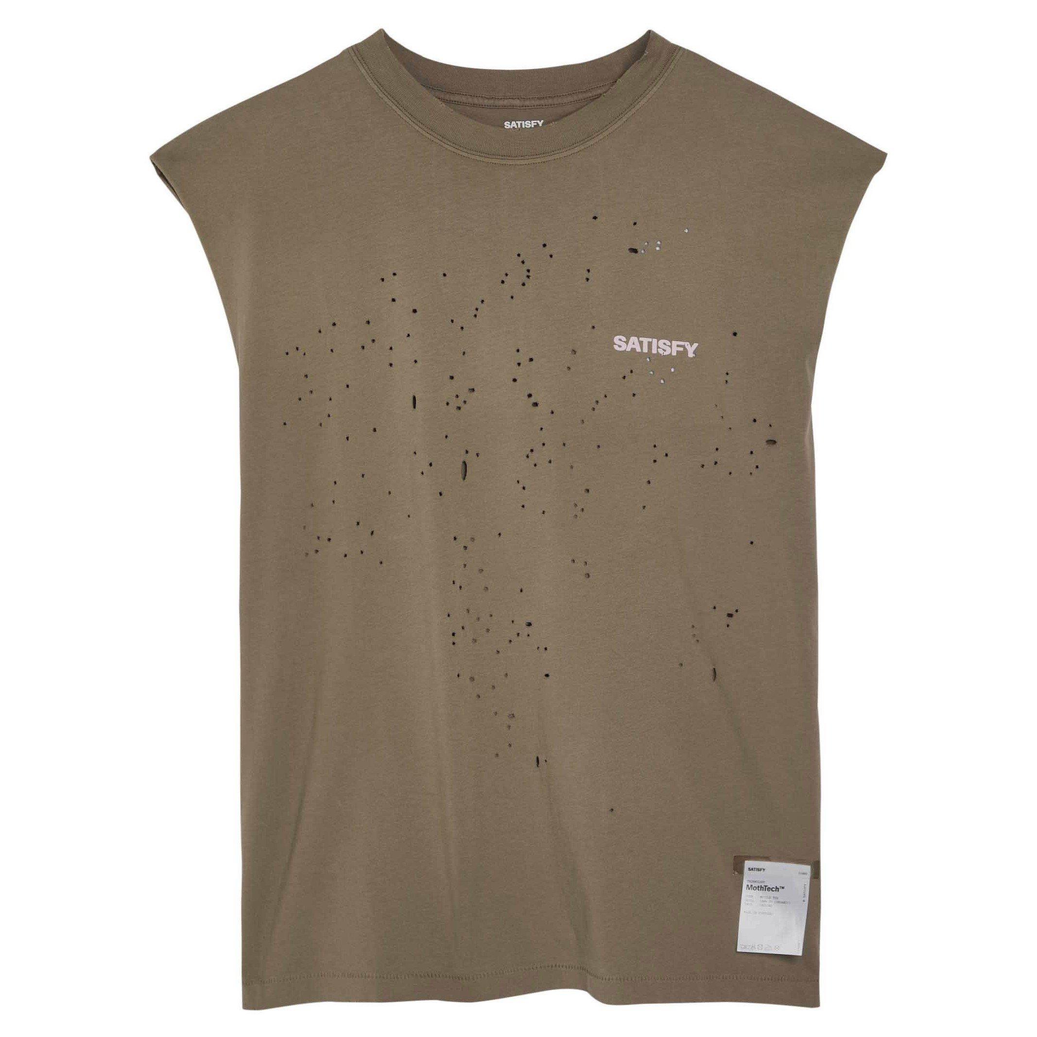 GREY - Satisfy - Men's MothTech Muscle Cotton Vest - 1