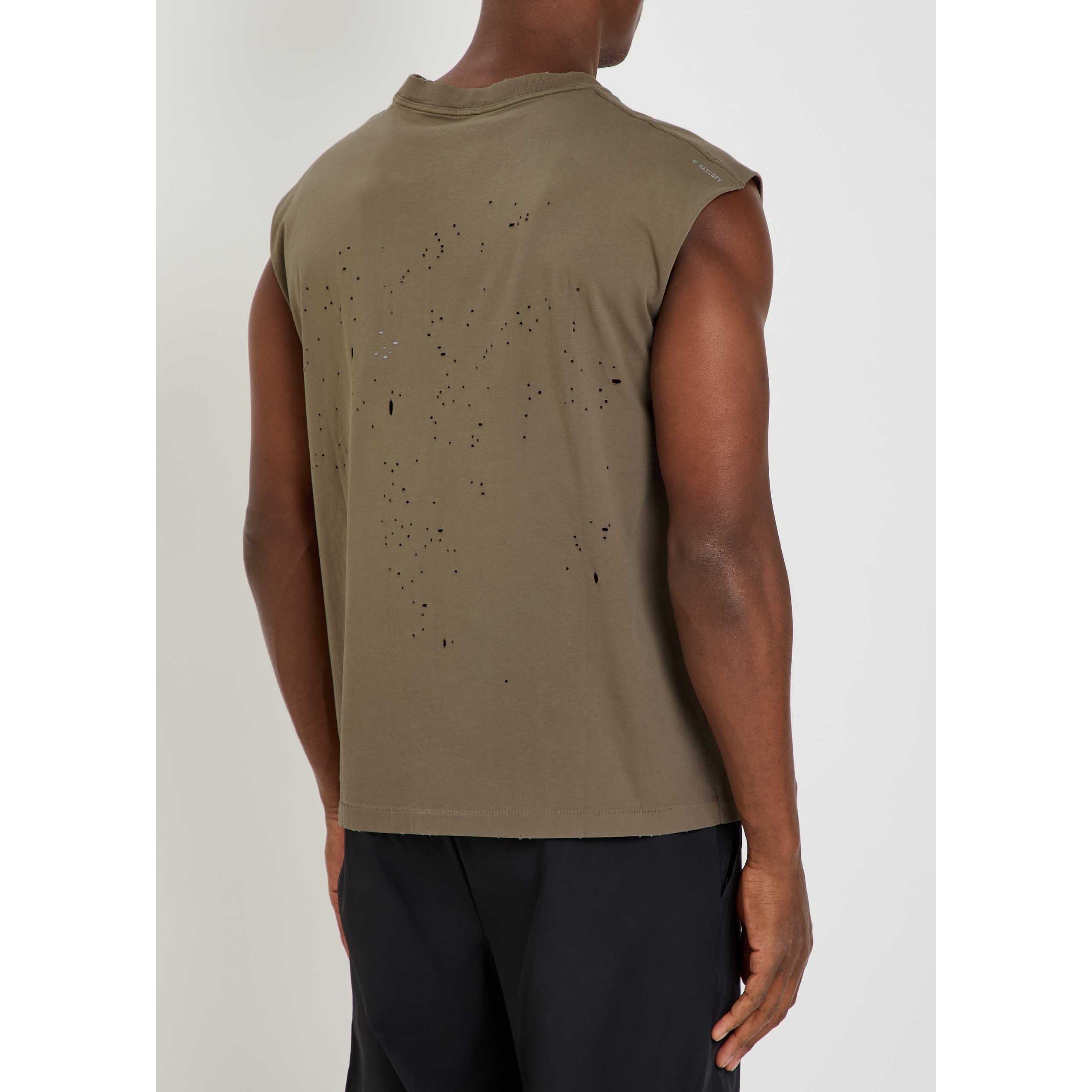 GREY - Satisfy - Men's MothTech Muscle Cotton Vest - 3