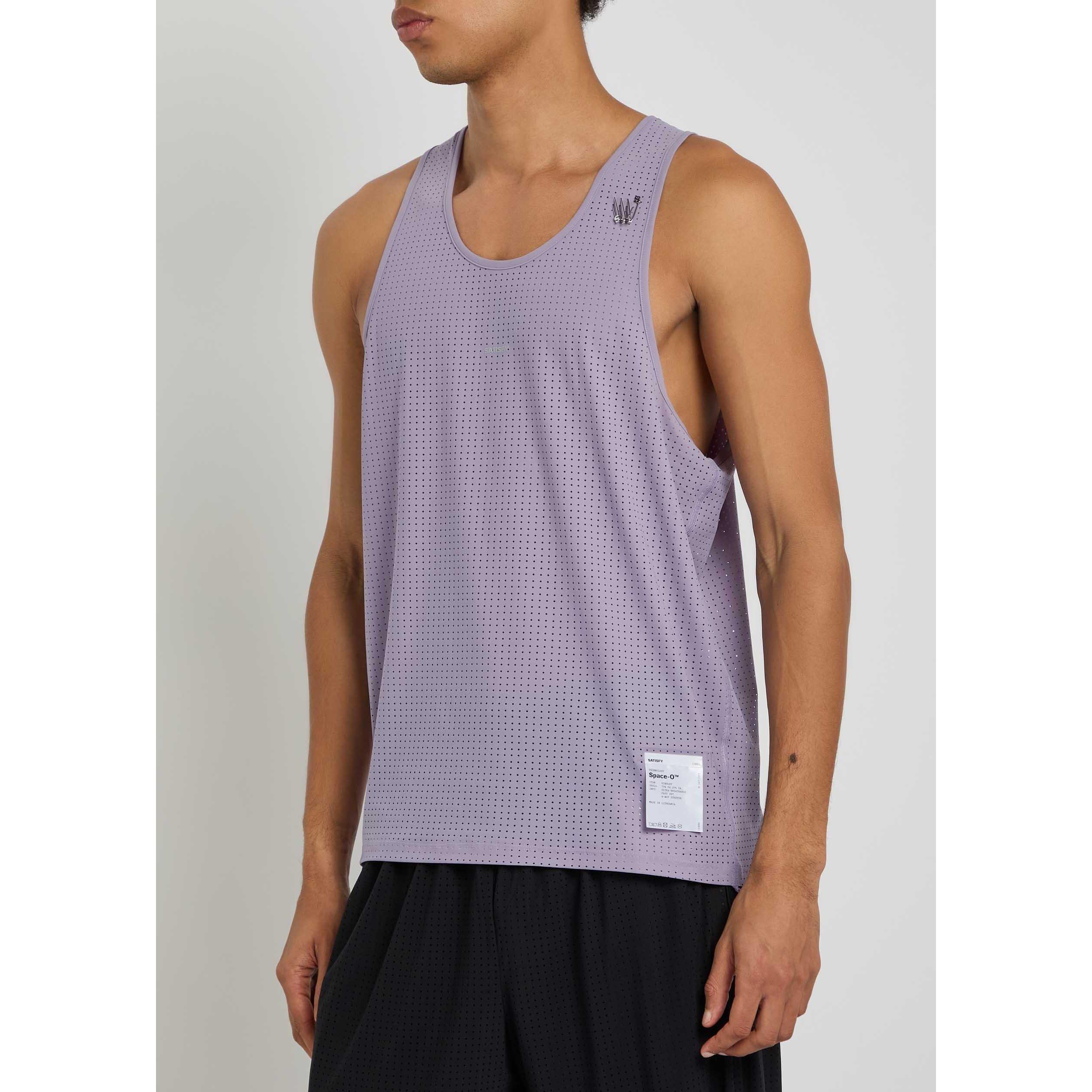 PURPLE - Satisfy - Men's Space-O Running Vest - 2