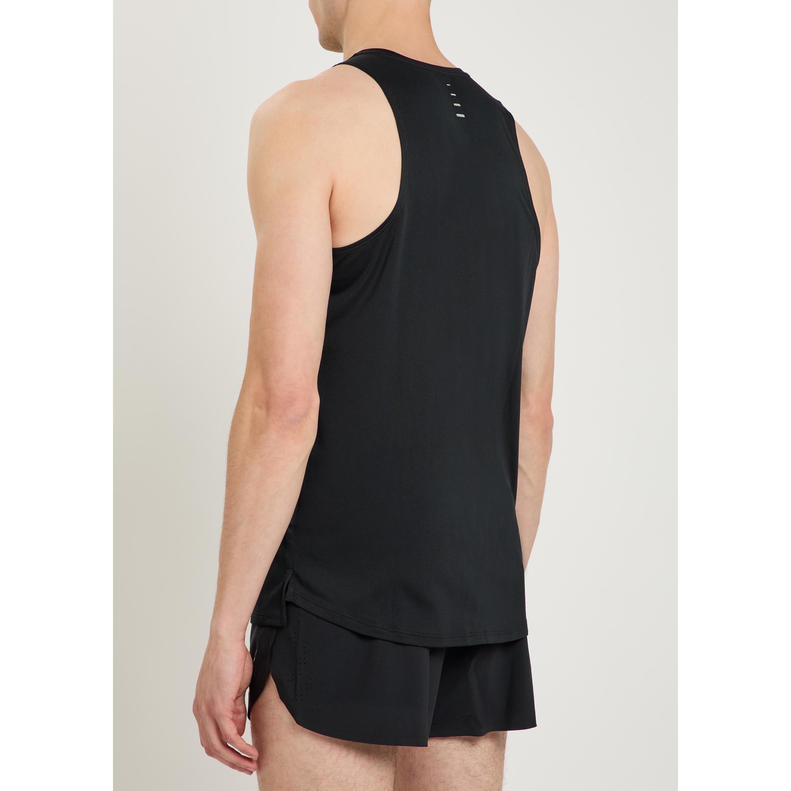 BLACK - Nike - Men's Stride Scoop-Neck Running Vest - 3