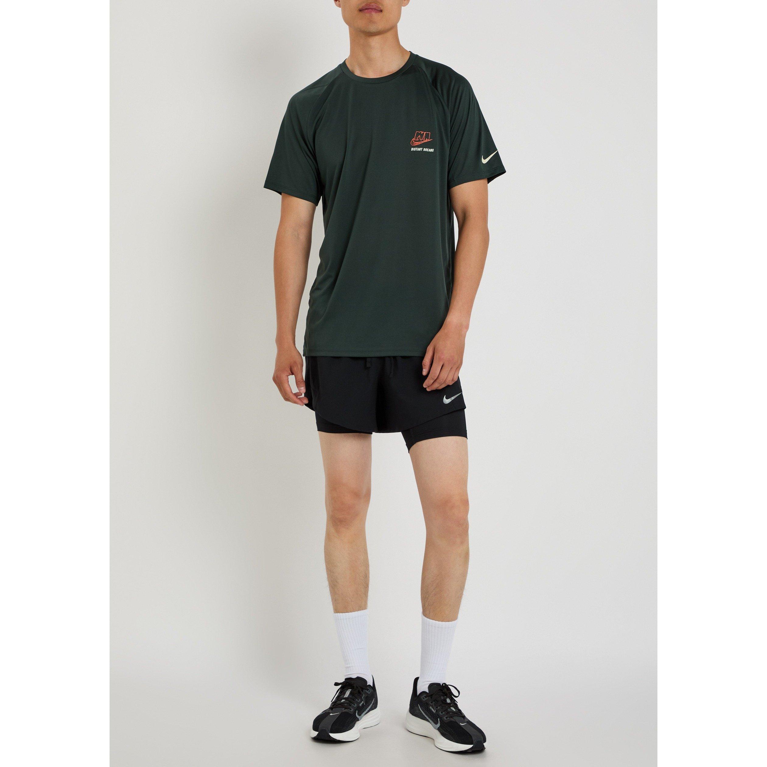 BLACK - Nike - NIKE DRIFIT 5 IN HYBRID SHORT - 5