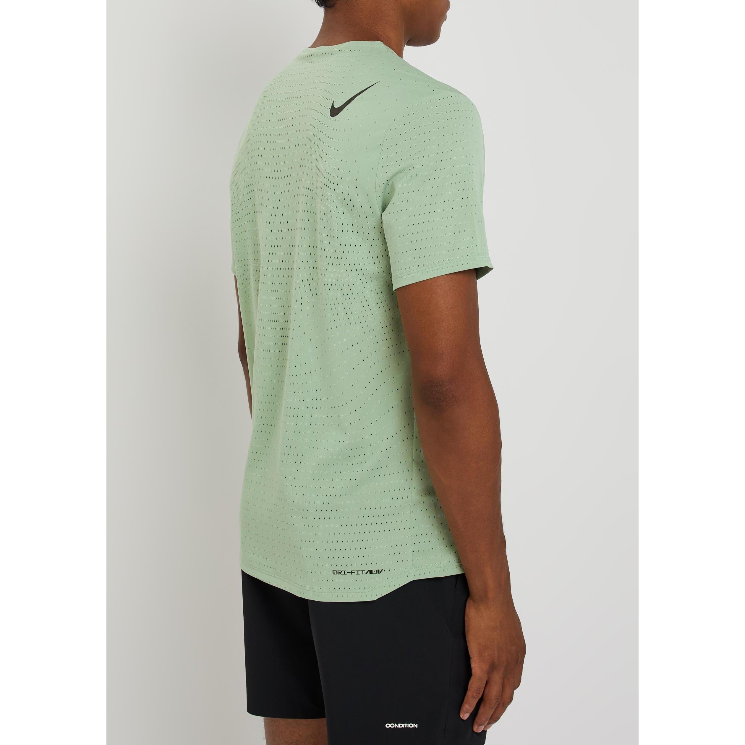 GREEN - Nike - NIKE DRIFIT AEROSWIFT RUN TEE - 3