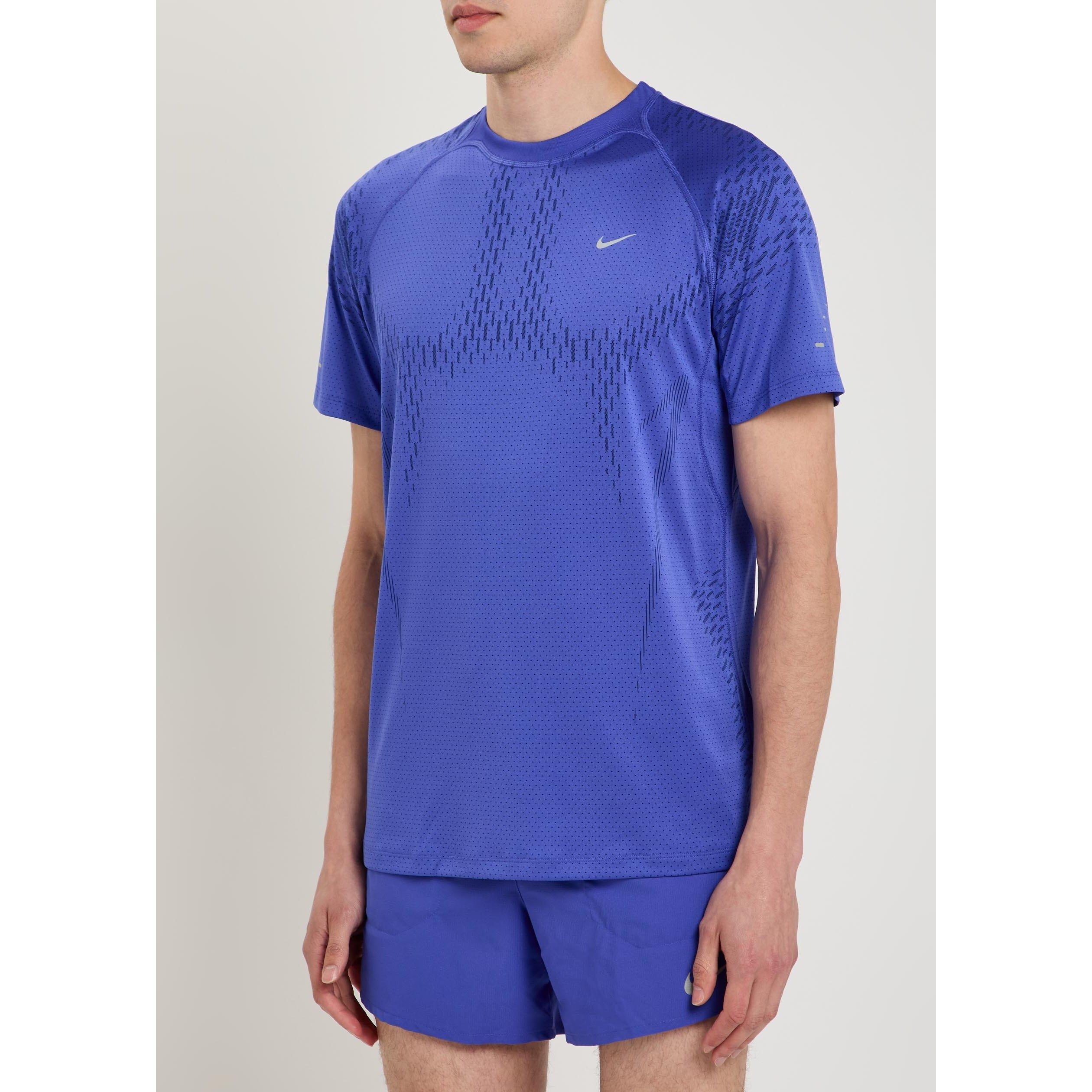 BLUE - Nike - NIKE STRIDE NOVELTY RUN TEE - 2