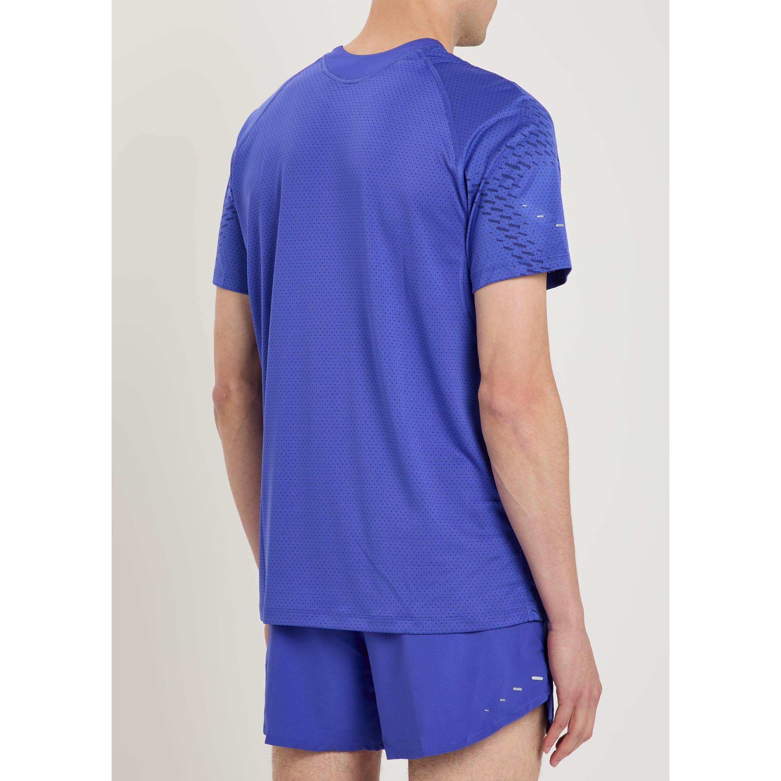 BLUE - Nike - NIKE STRIDE NOVELTY RUN TEE - 3