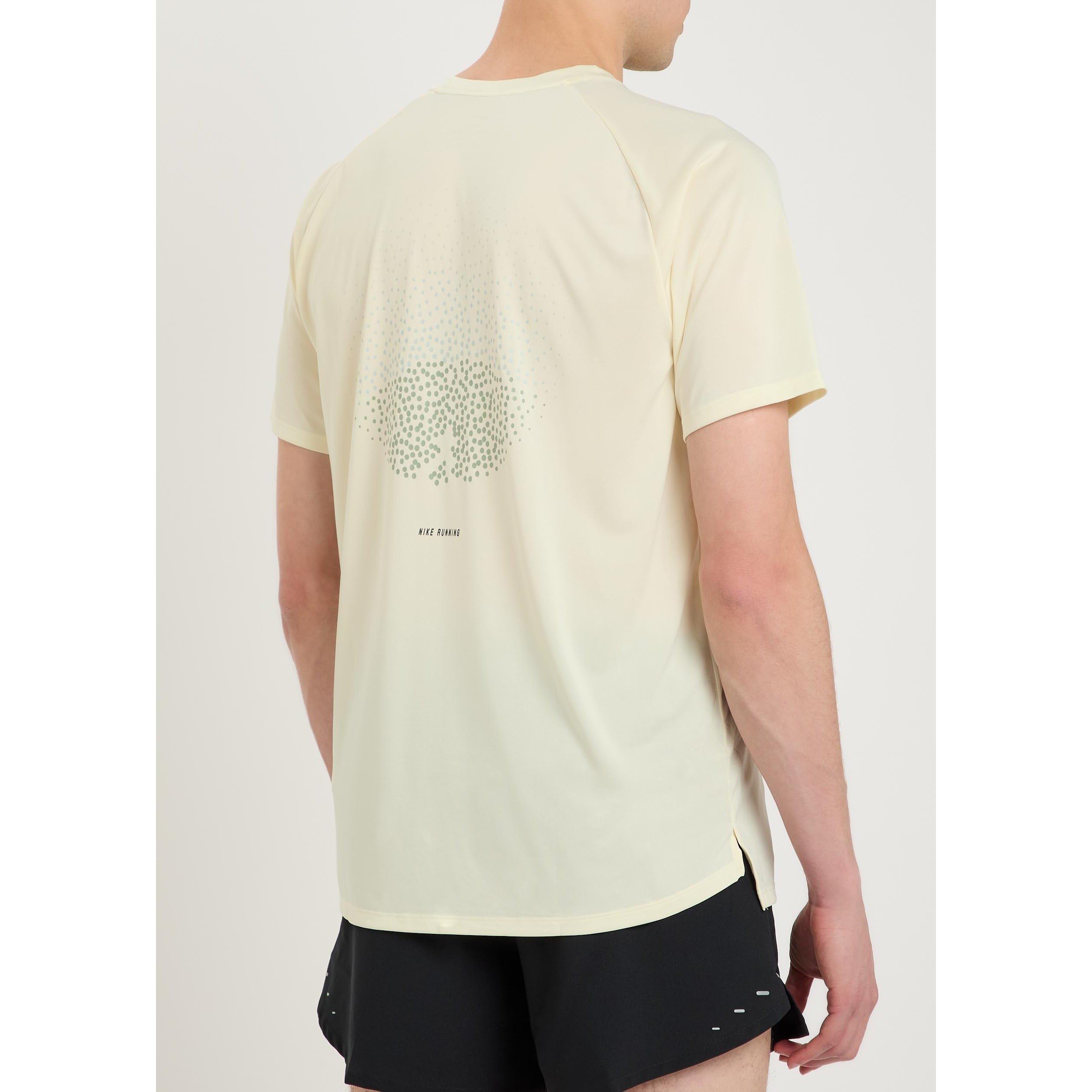 OFF WHITE - Nike - NIKE STRIDE DST DRMS RUN TEE - 3
