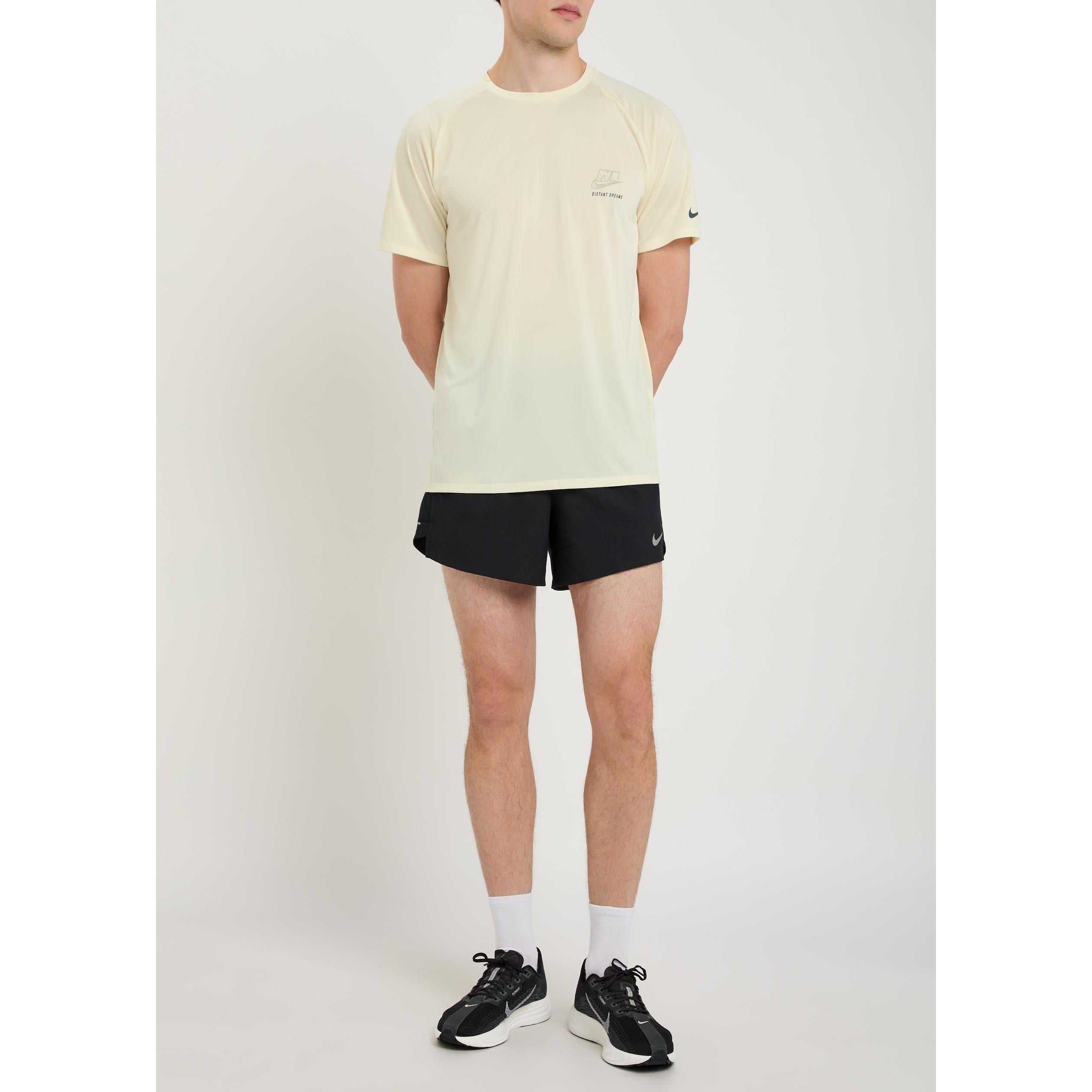 OFF WHITE - Nike - NIKE STRIDE DST DRMS RUN TEE - 5
