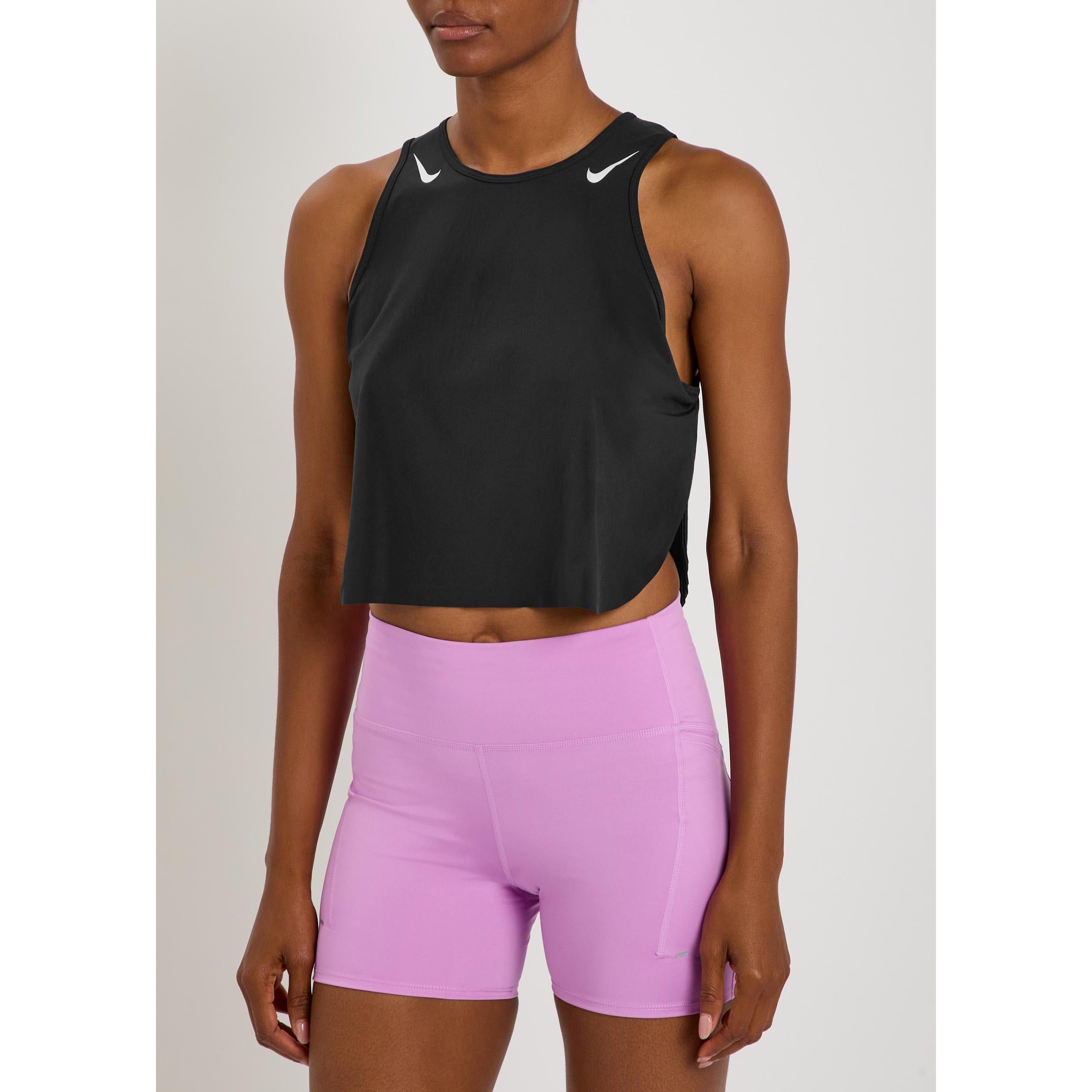 BLACK AND WHITE - Nike - T W NK ARSWFT DFADV CROP TANK - 2